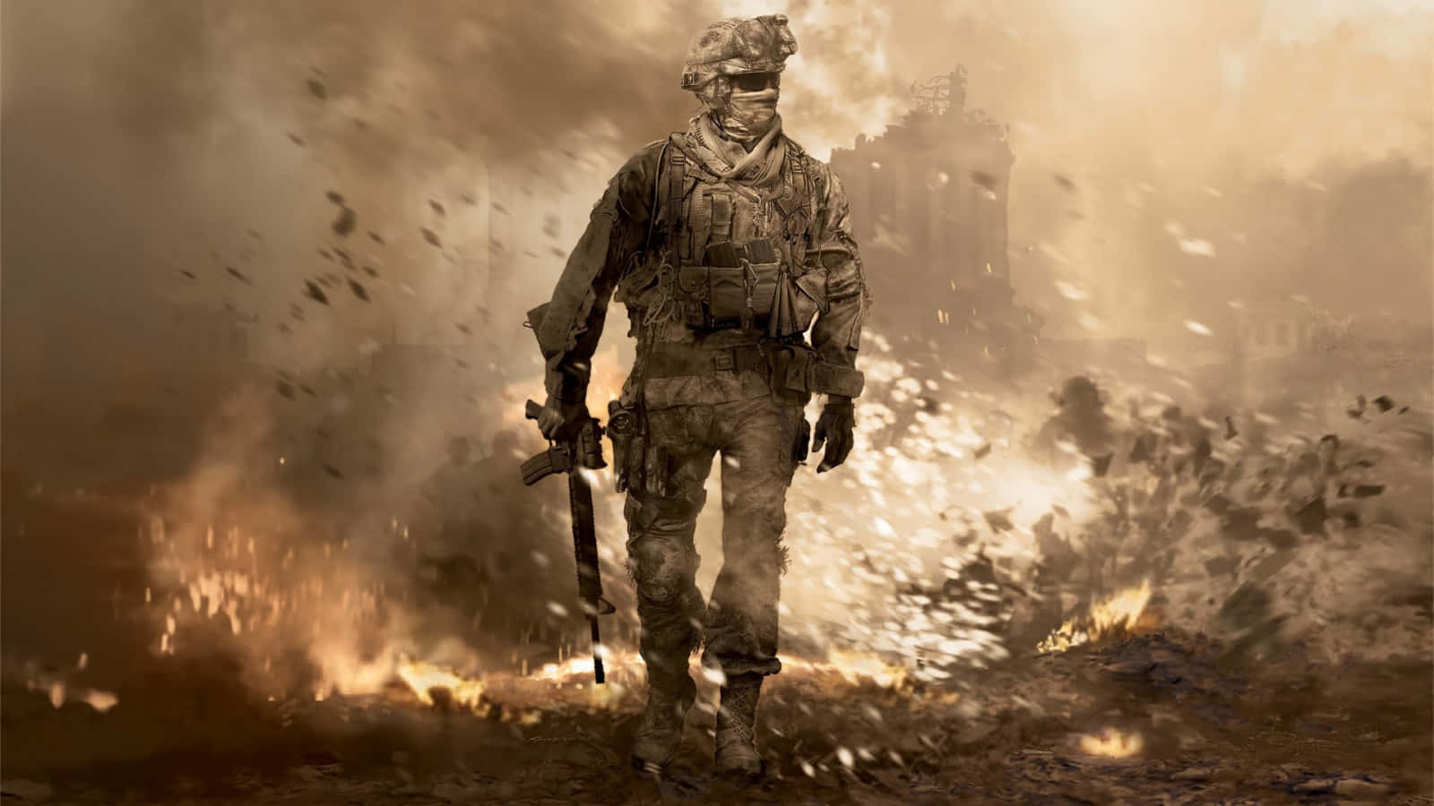 Call Of Duty Modern Warfare HD, soldier, full gear, HD Desktop Wallpaper