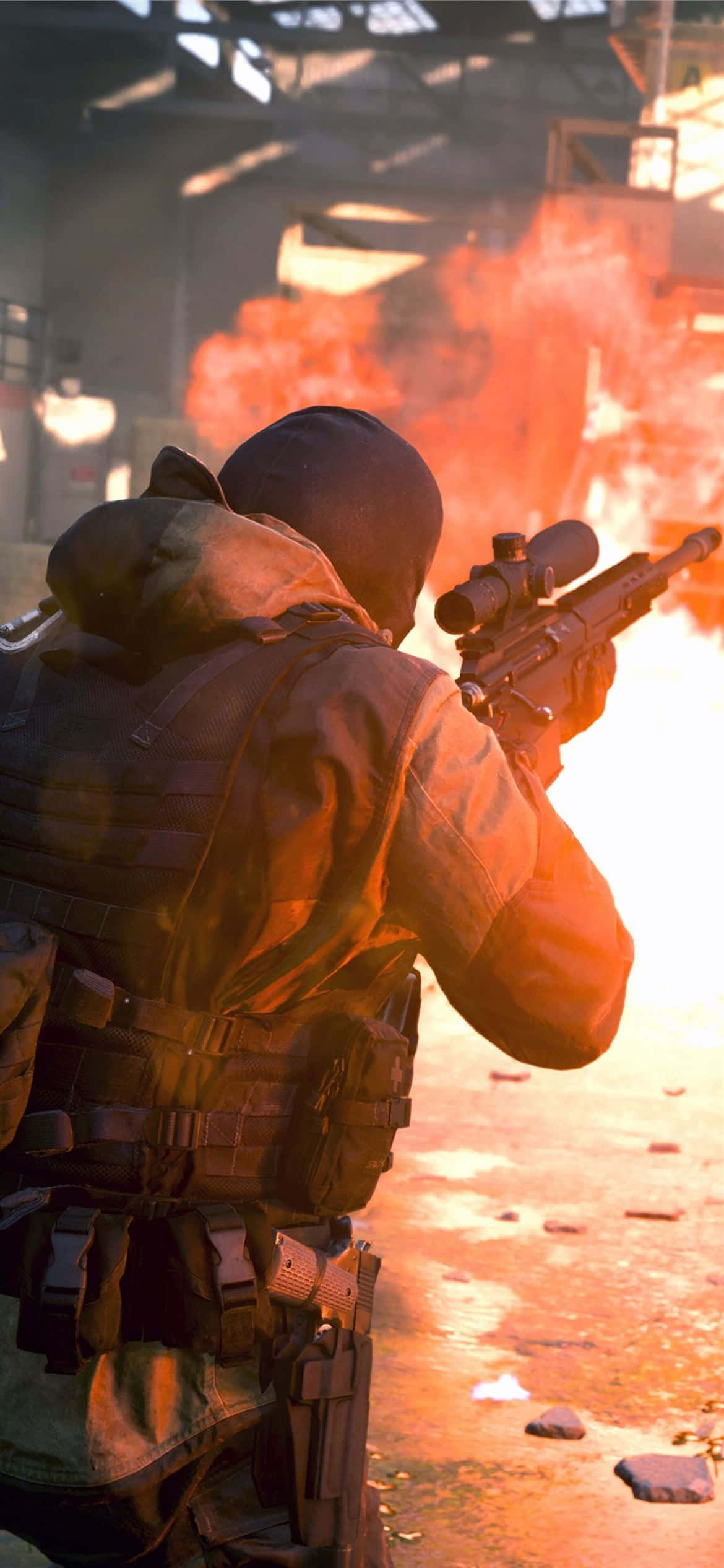 Call Of Duty Modern Warfare, tactical gear, rifle, Full HD Phone Wallpaper