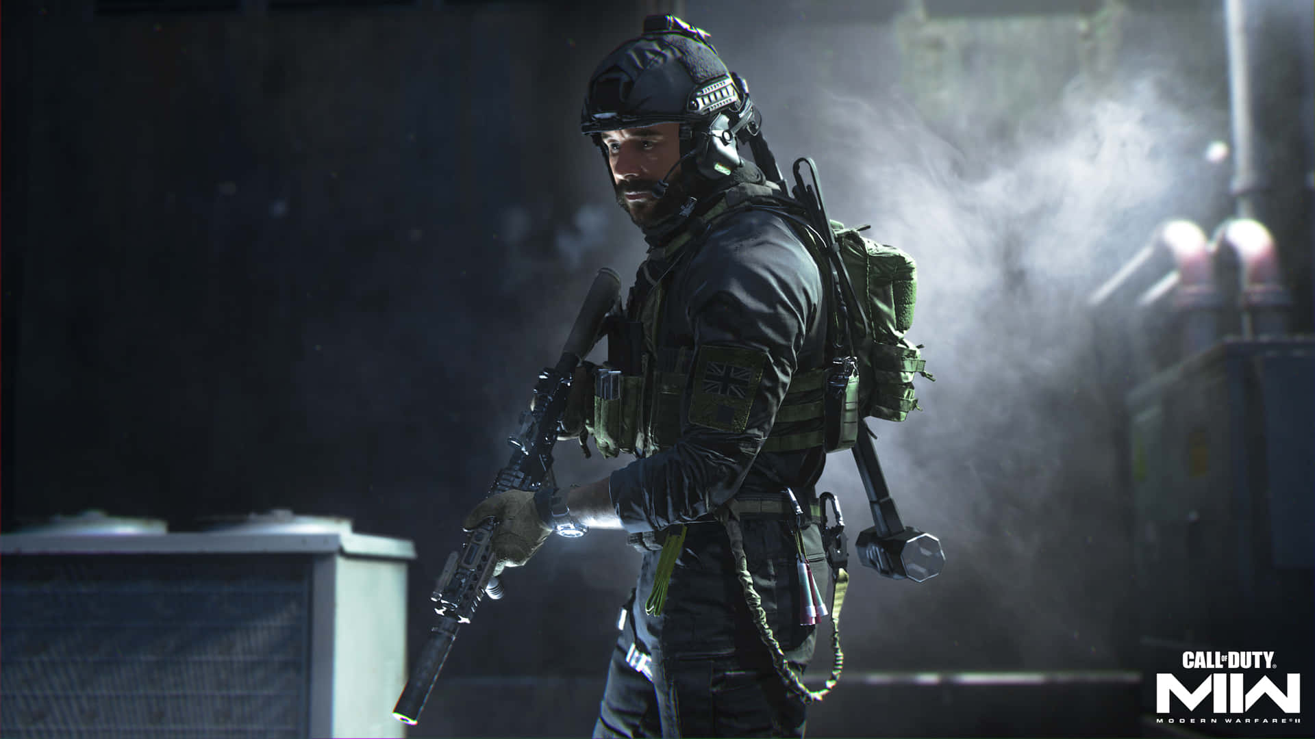 Call Of Duty Modern Warfare, tactical gear, rifle, Full HD Desktop Wallpaper
