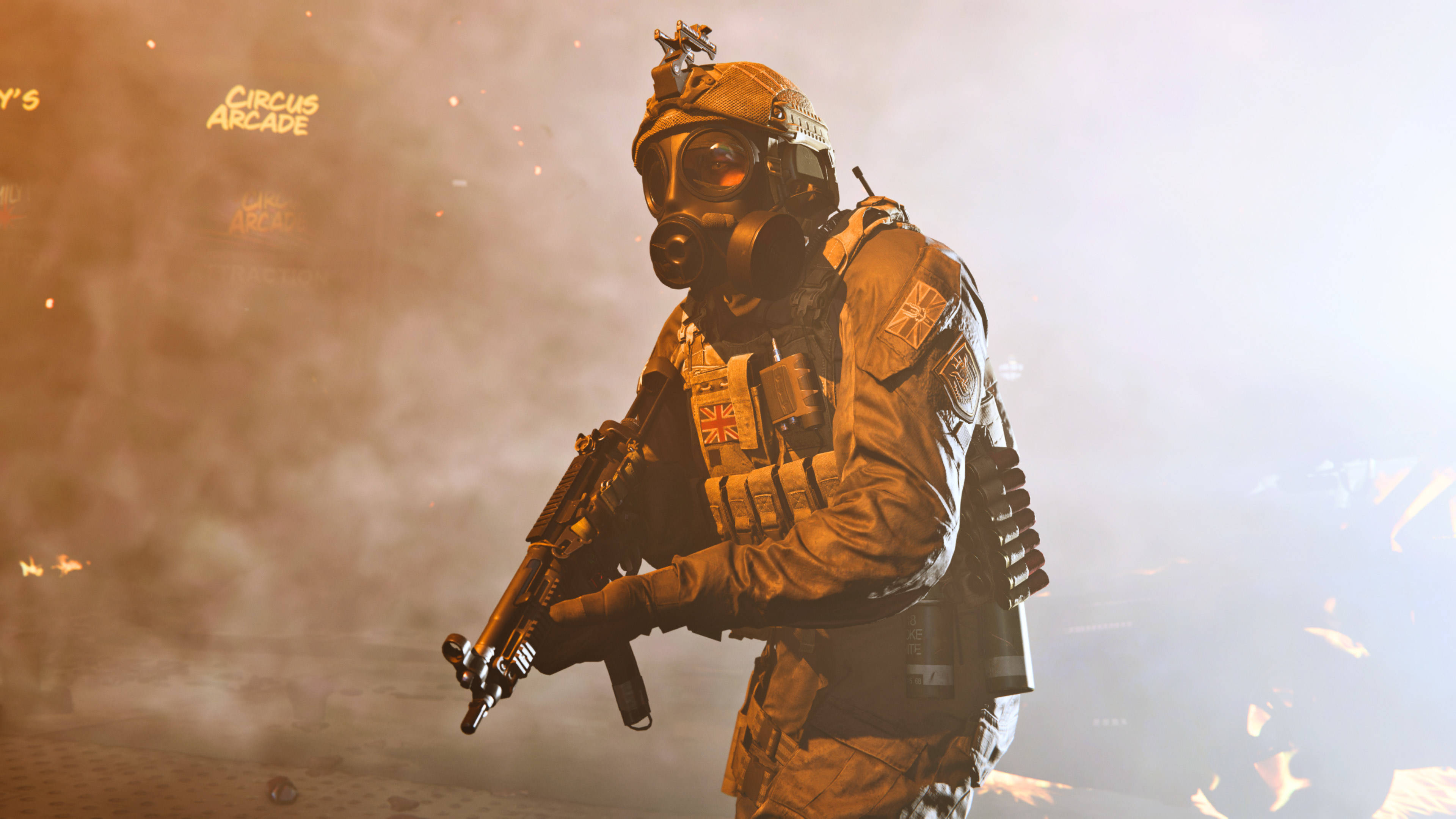 Call Of Duty MW 2019, tactical gear, gas mask, 4K Desktop Wallpaper