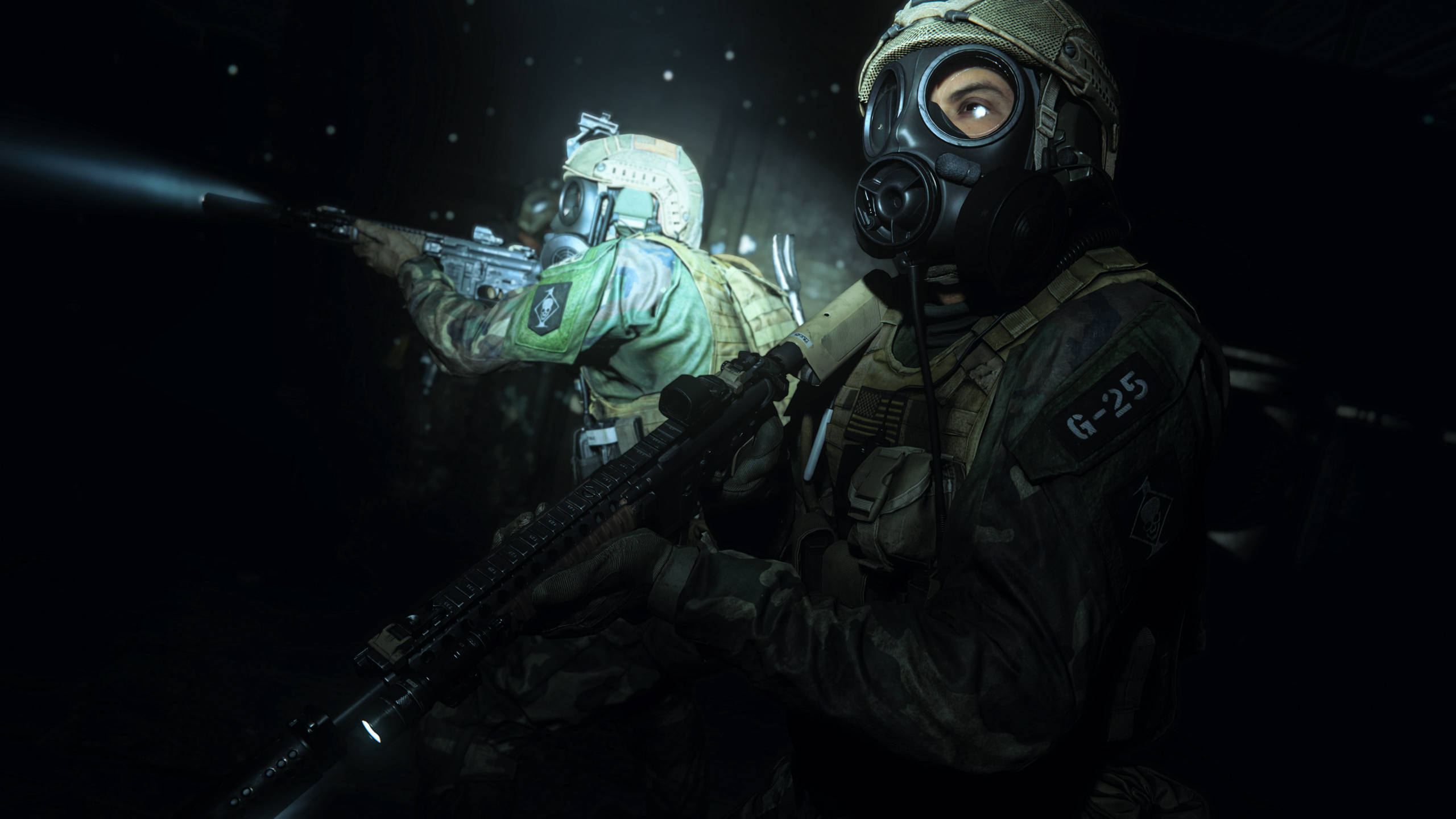 Call Of Duty MW 2019, soldier, gas mask, 2K Desktop Wallpaper