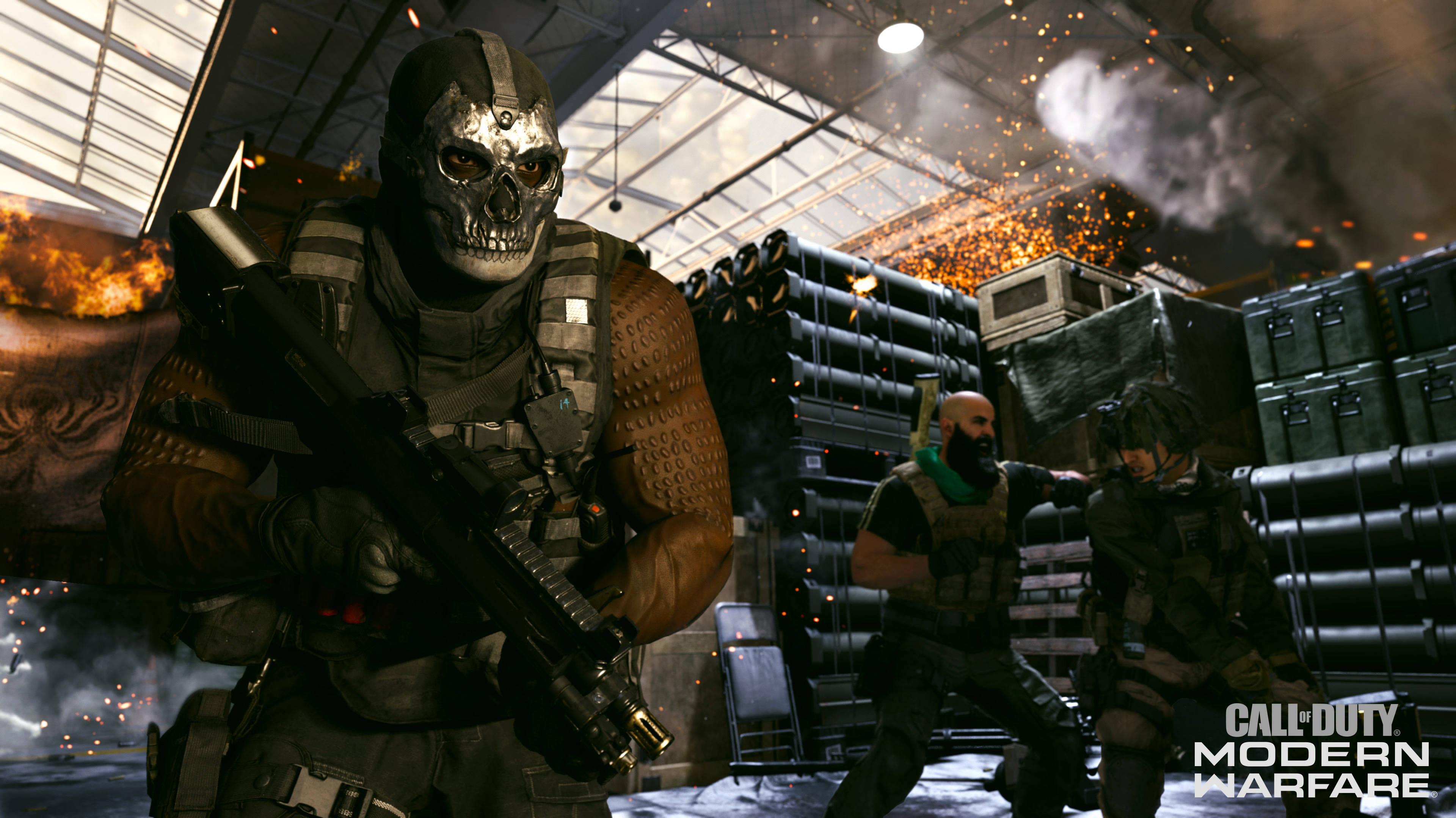 Call Of Duty MW 2019, skull-masked soldier, tactical gear, 4K Desktop Wallpaper