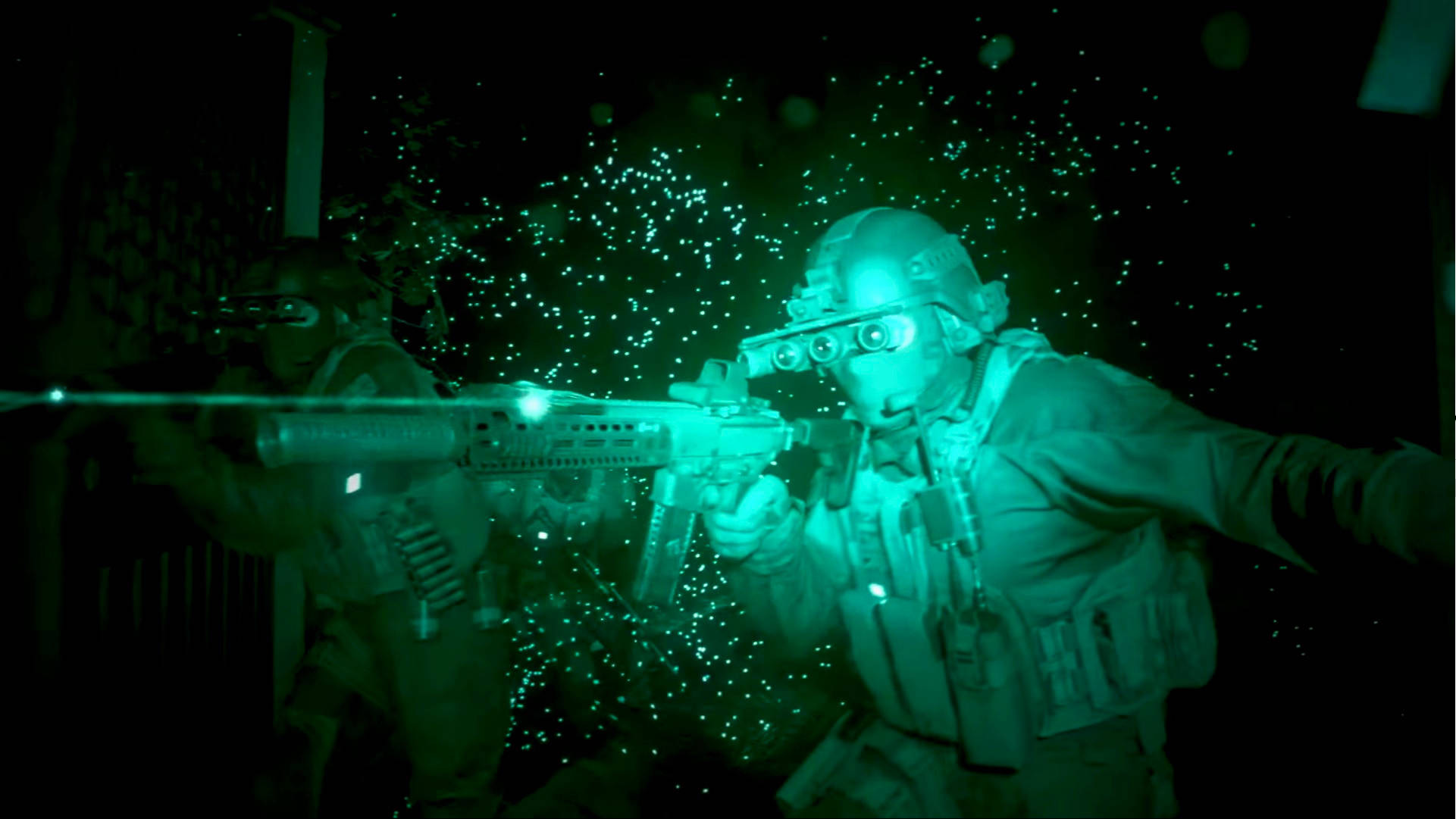 Call Of Duty MW 2019, night vision gear, dark environment, Full HD Desktop Wallpaper