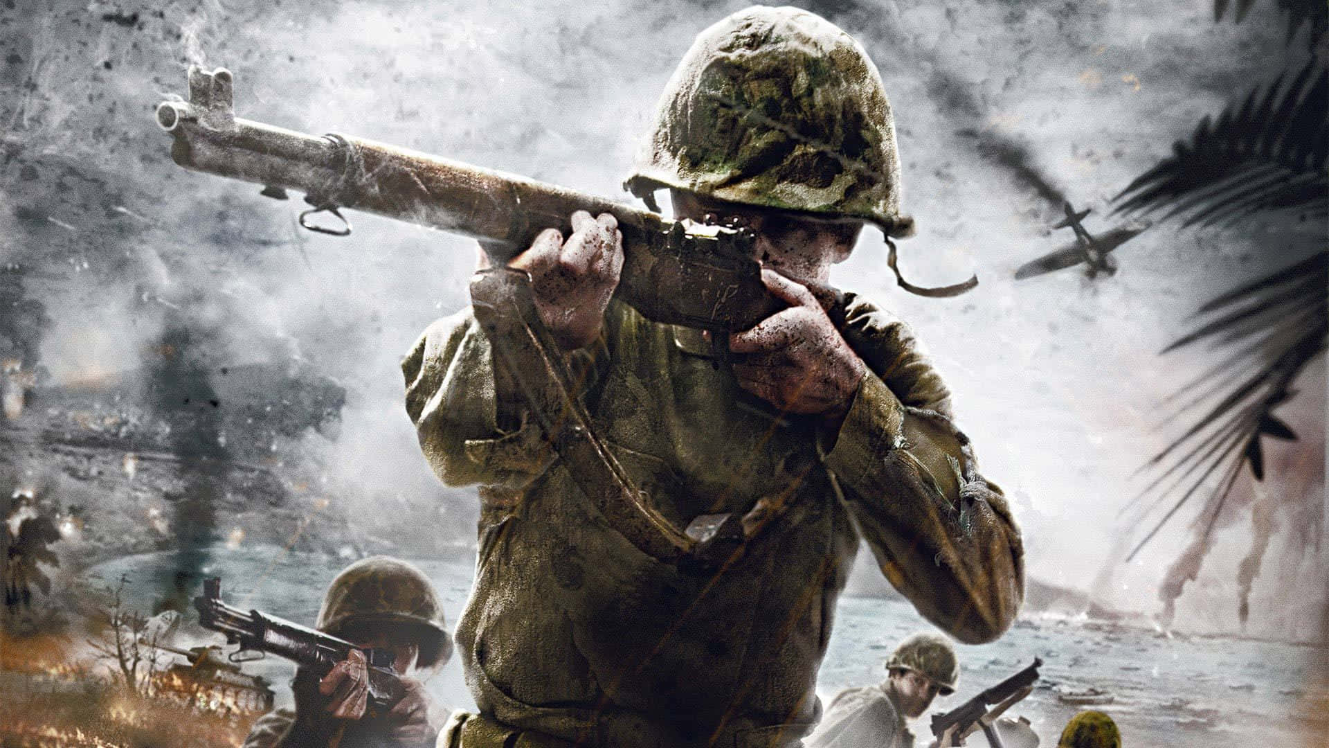 Call of Duty PS4, soldier, camouflage, Full HD Desktop Wallpaper