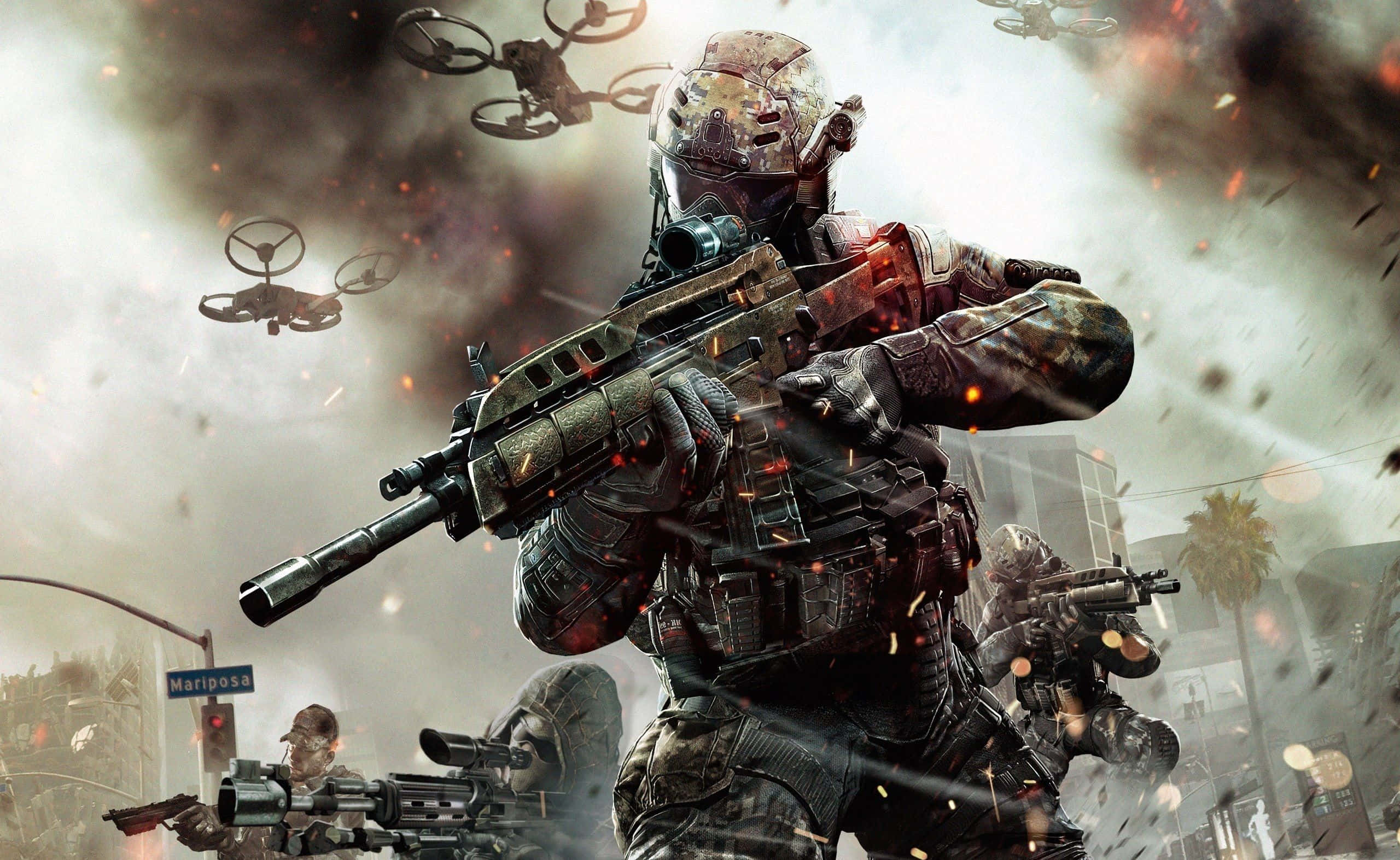 Call Of Duty 2020, tactical gear, smoke, 2K Desktop Wallpaper