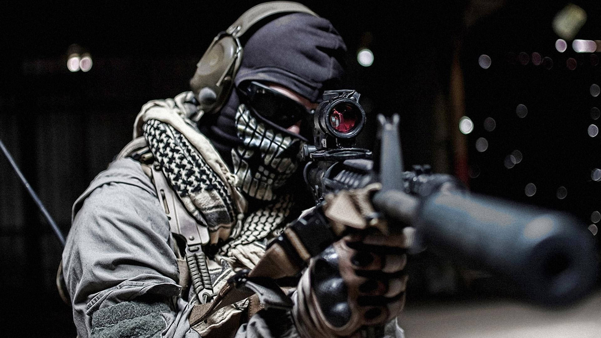 Call Of Duty, soldier, tactical gear, Full HD Desktop Wallpaper