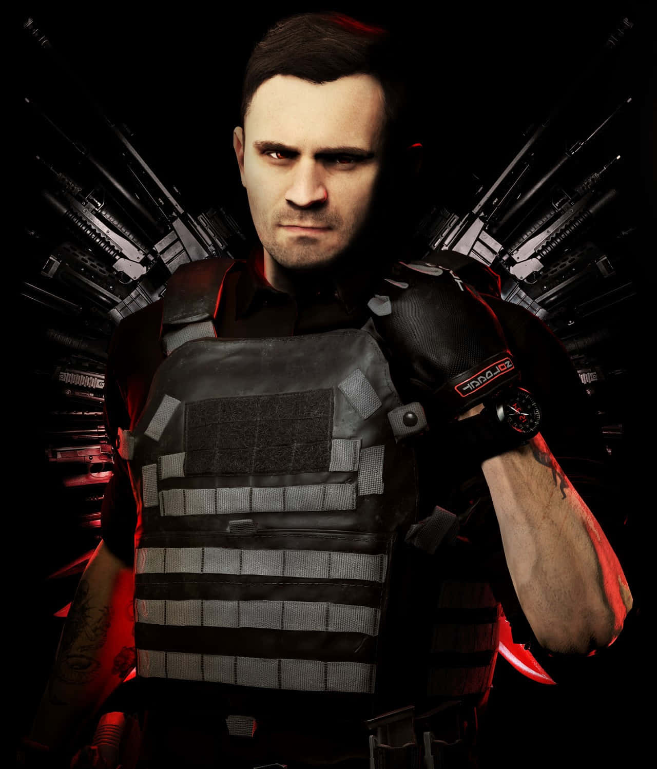 Call of Duty, tactical gear, red light, HD Phone Wallpaper