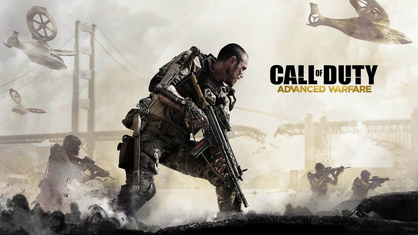 Call Of Duty Soldiers, futuristic gear, smoke, HD Desktop Wallpaper