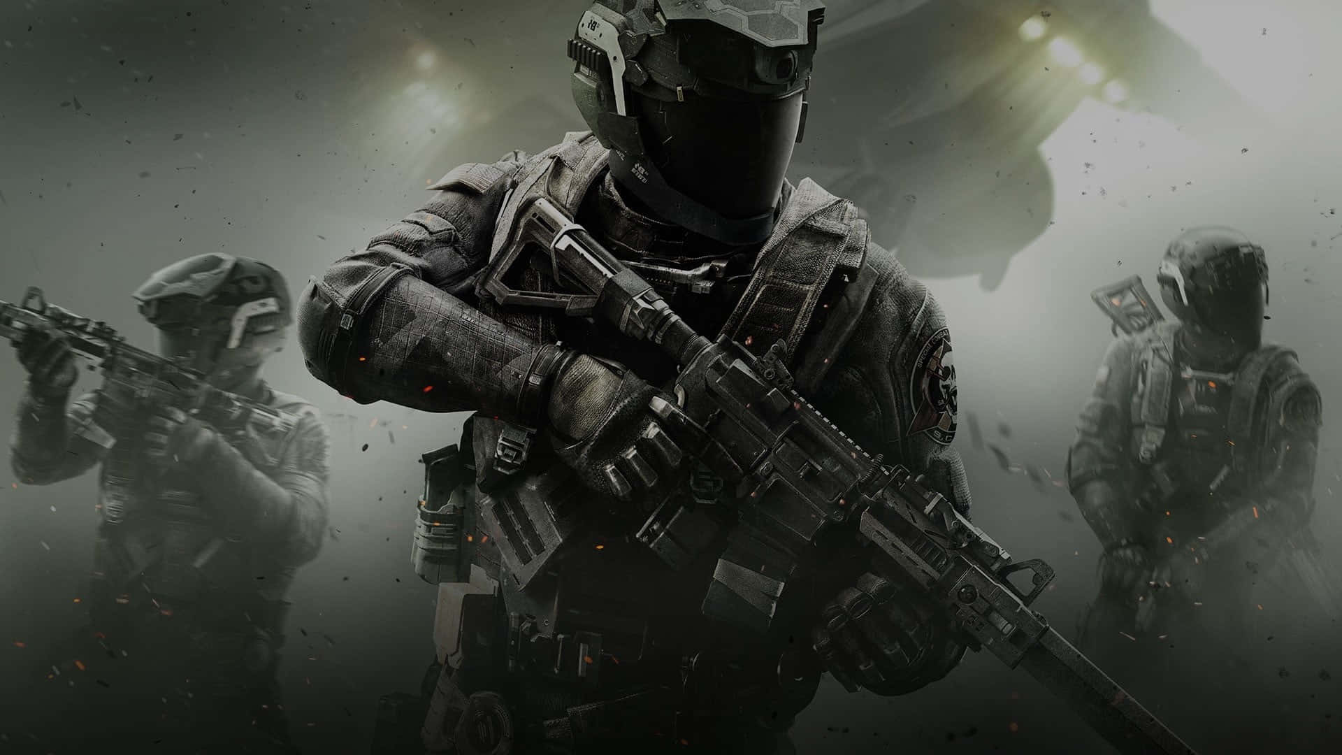 Call Of Duty Soldiers, tactical gear, rifles, Full HD Desktop Wallpaper