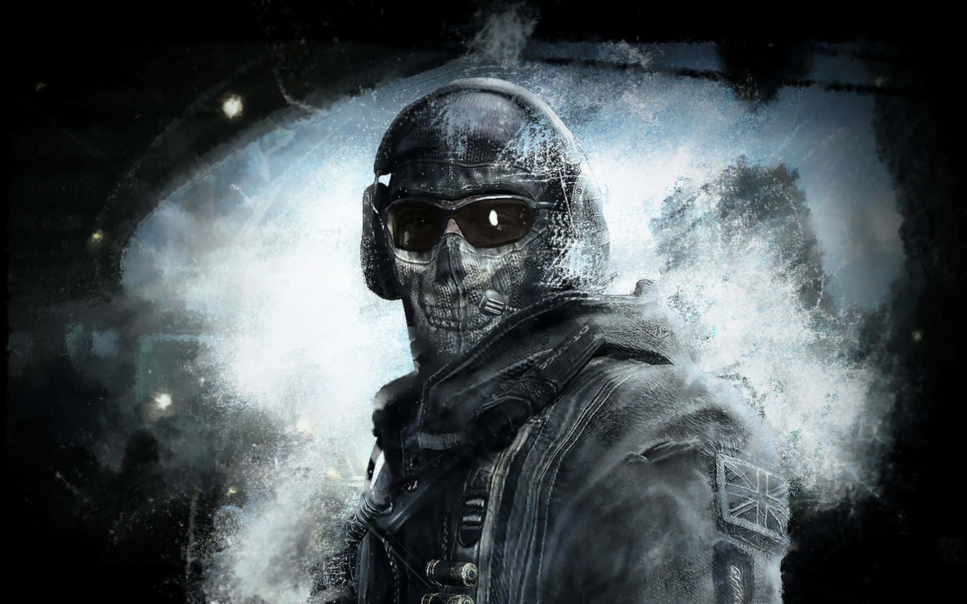 Call Of Duty Soldiers, tactical gear, blinding explosion, Full HD Desktop Wallpaper