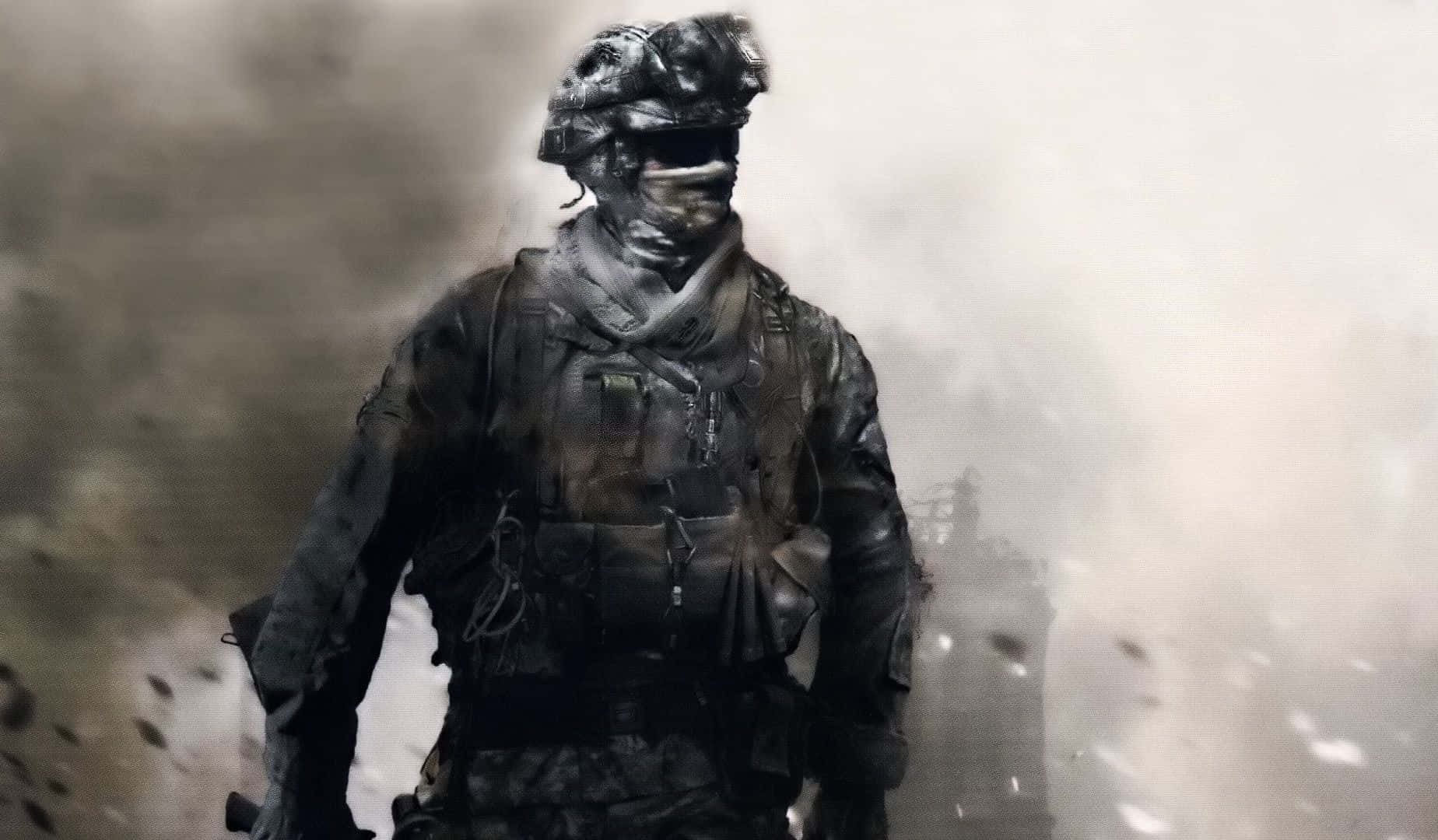 Call Of Duty Soldiers, tactical gear, smoky battlefield, HD Desktop Wallpaper
