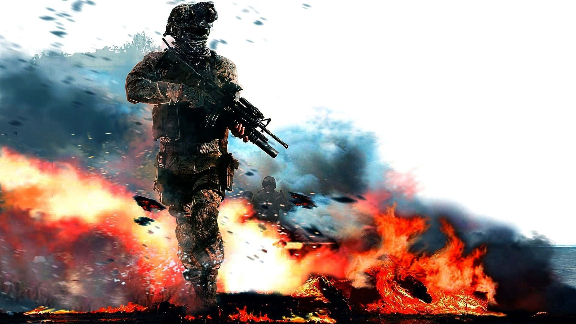 Call Of Duty Soldiers, soldier, full gear, Full HD Desktop Wallpaper