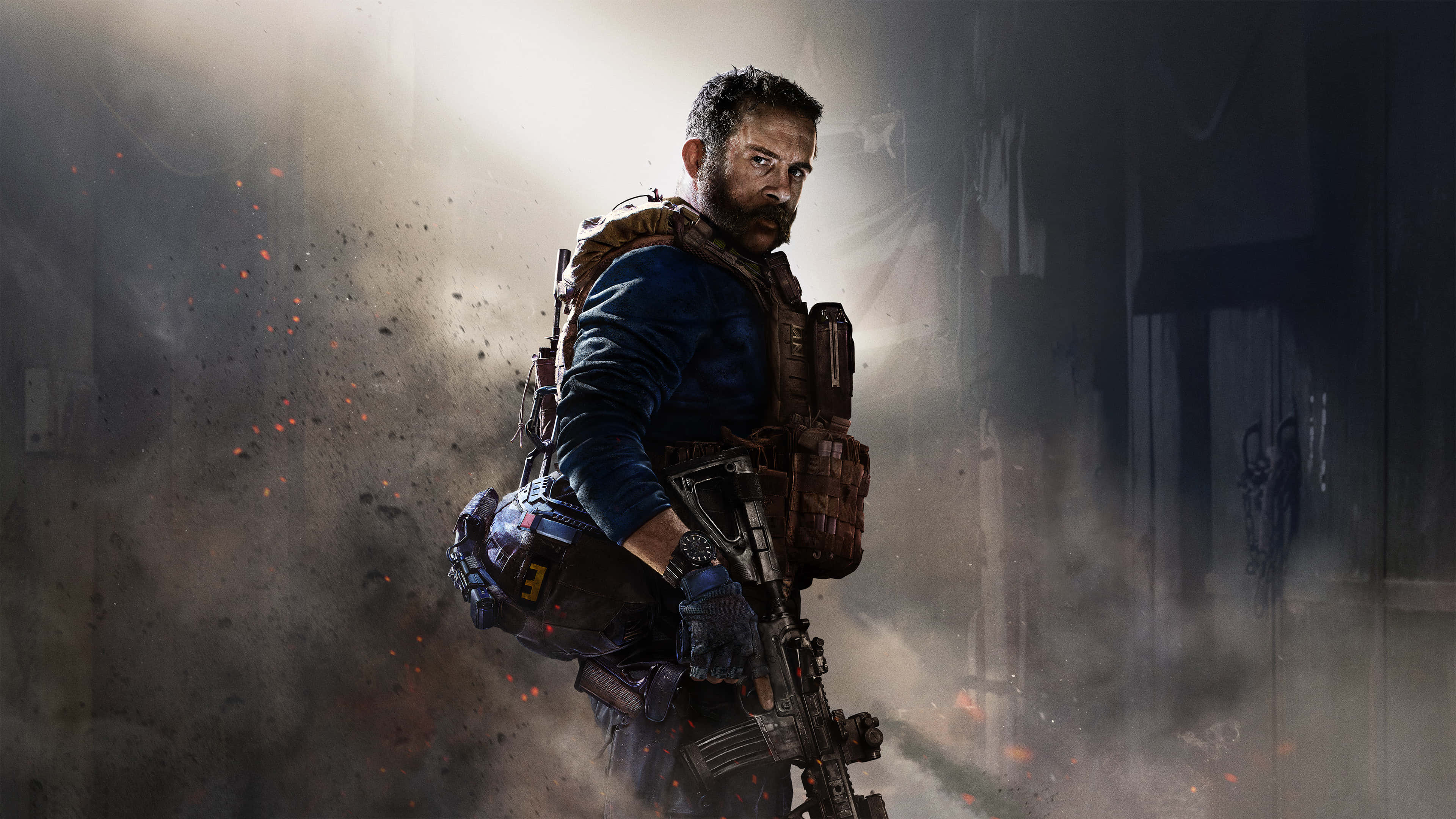 Call Of Duty, tactical gear, rifle, 4K Desktop Wallpaper