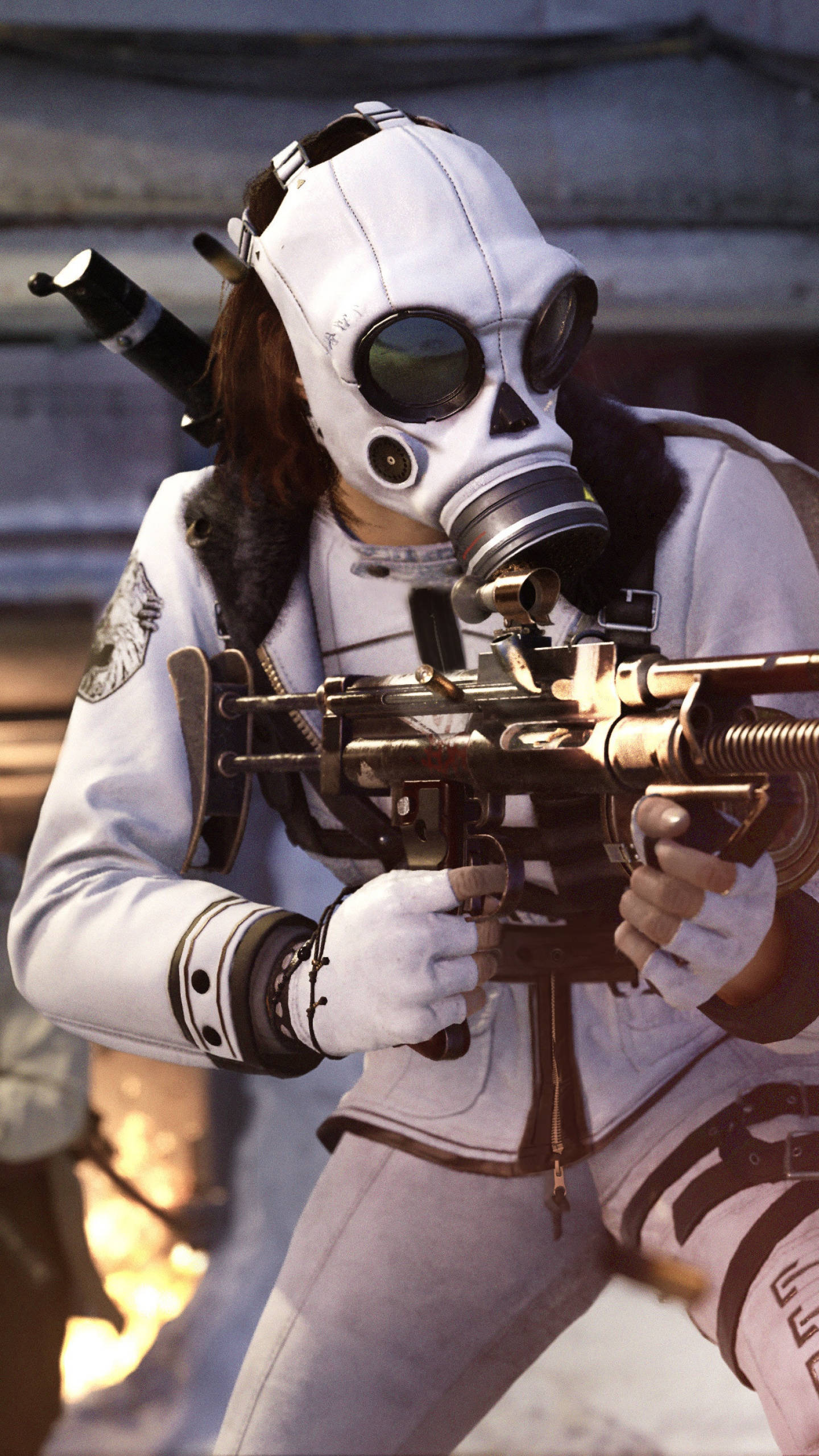 Call Of Duty Vanguard, gas mask, tactical gear, 2K Phone Wallpaper