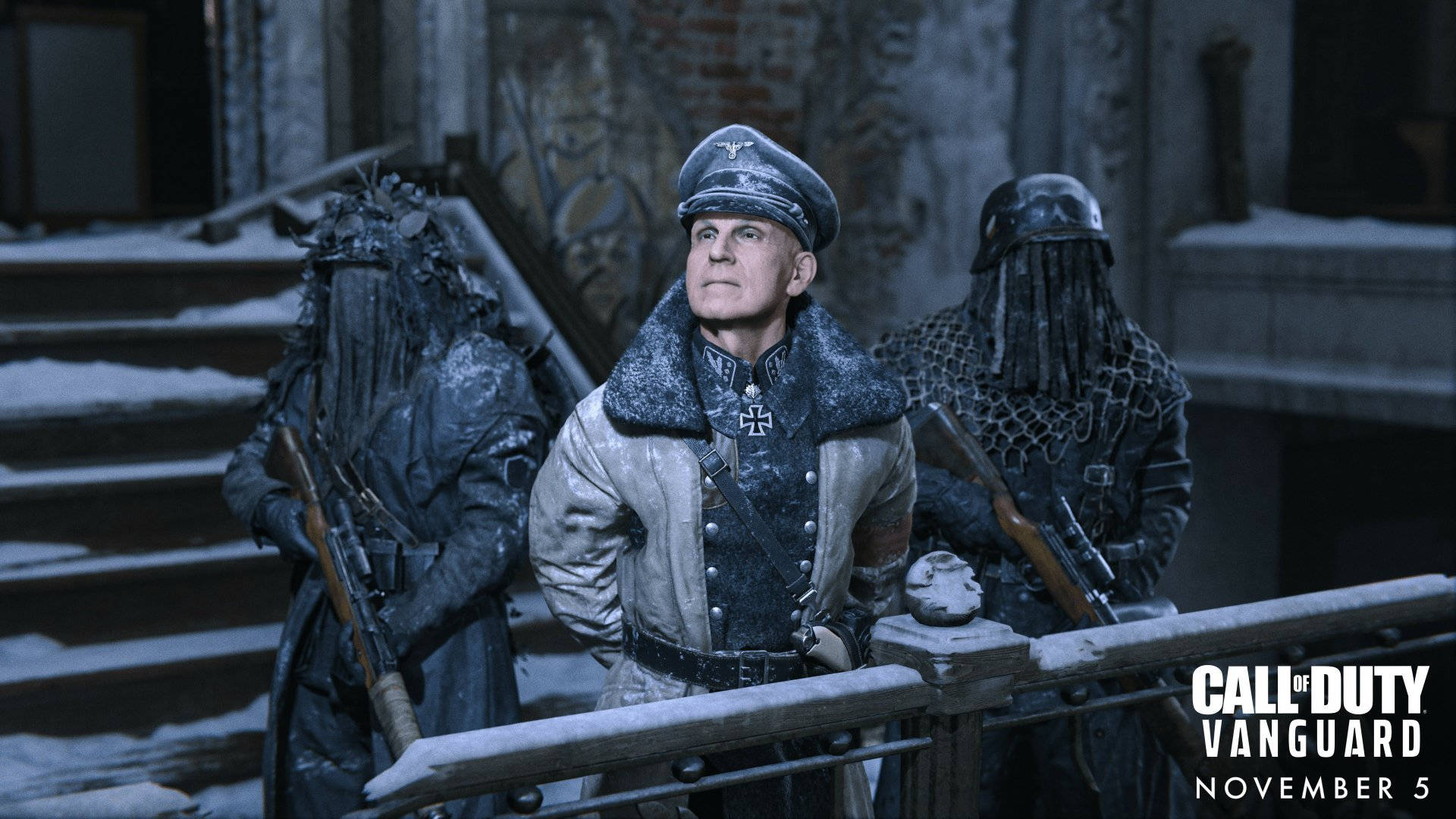 Call Of Duty Vanguard, winter gear, cloaked figures, Full HD Desktop Wallpaper