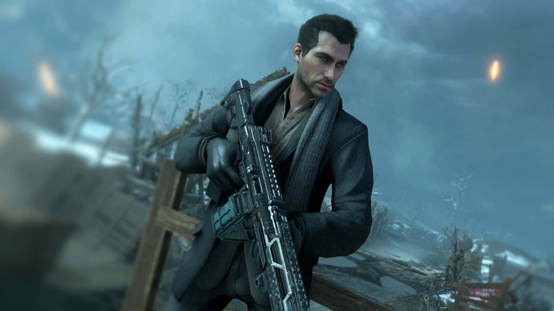Call of Duty, Vladimir Makarov, snowy war-torn battlefield, Full HD Desktop Wallpaper