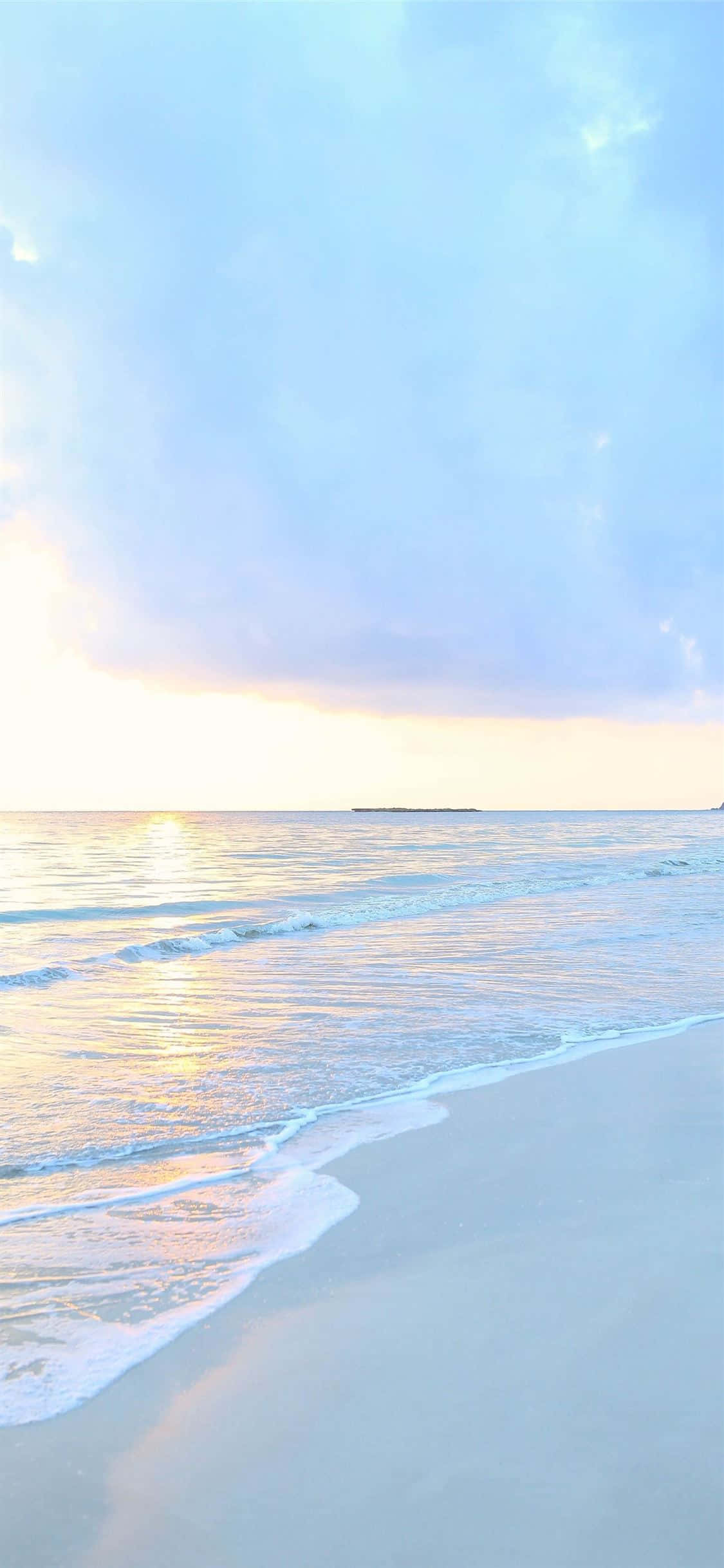 iPhone, sky blue, pastel sky, Full HD Phone Wallpaper