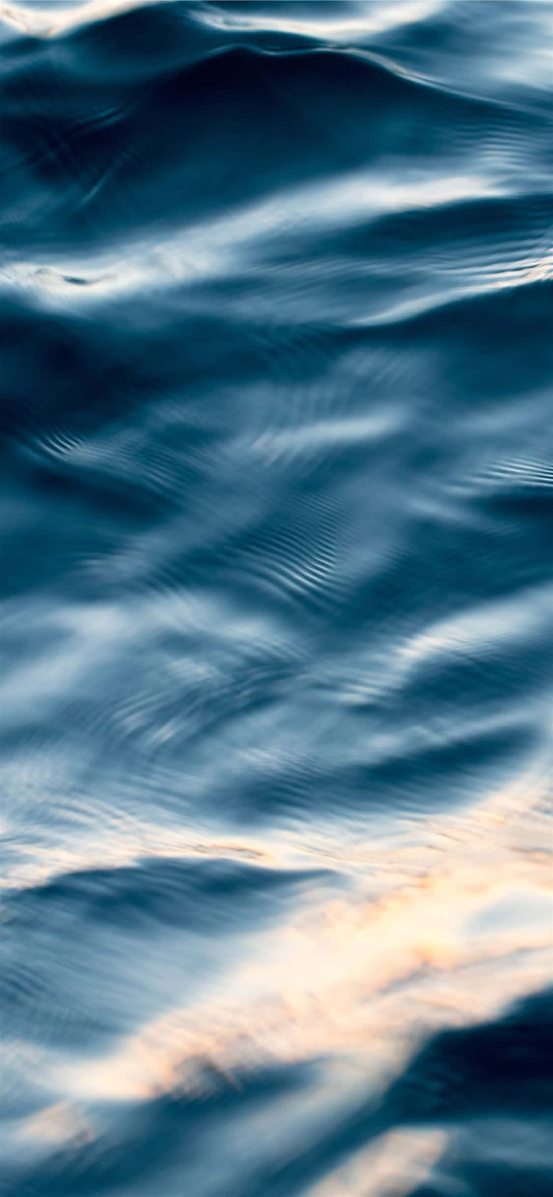 sunset, deep blue ocean, golden sunset light, Full HD Phone Wallpaper