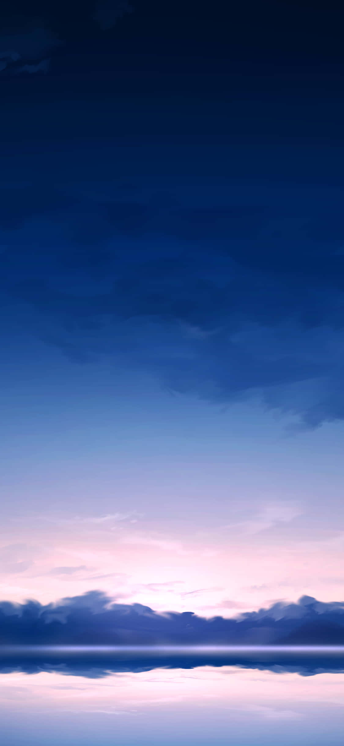 twilight sky, deep blues, soft pinks, Full HD Phone Wallpaper