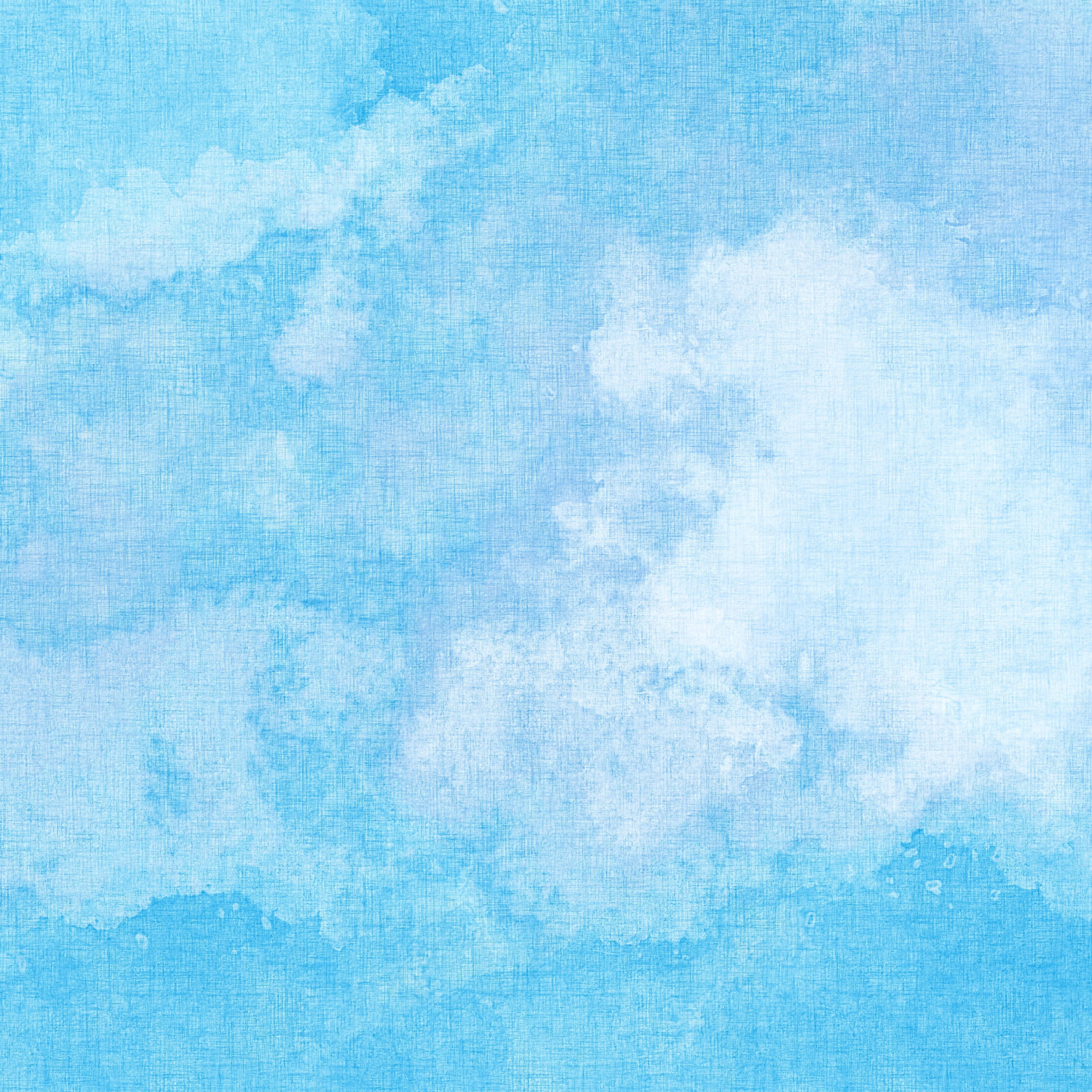 soft watercolor sky, fluffy white clouds, textured canvas, 2K Desktop Wallpaper