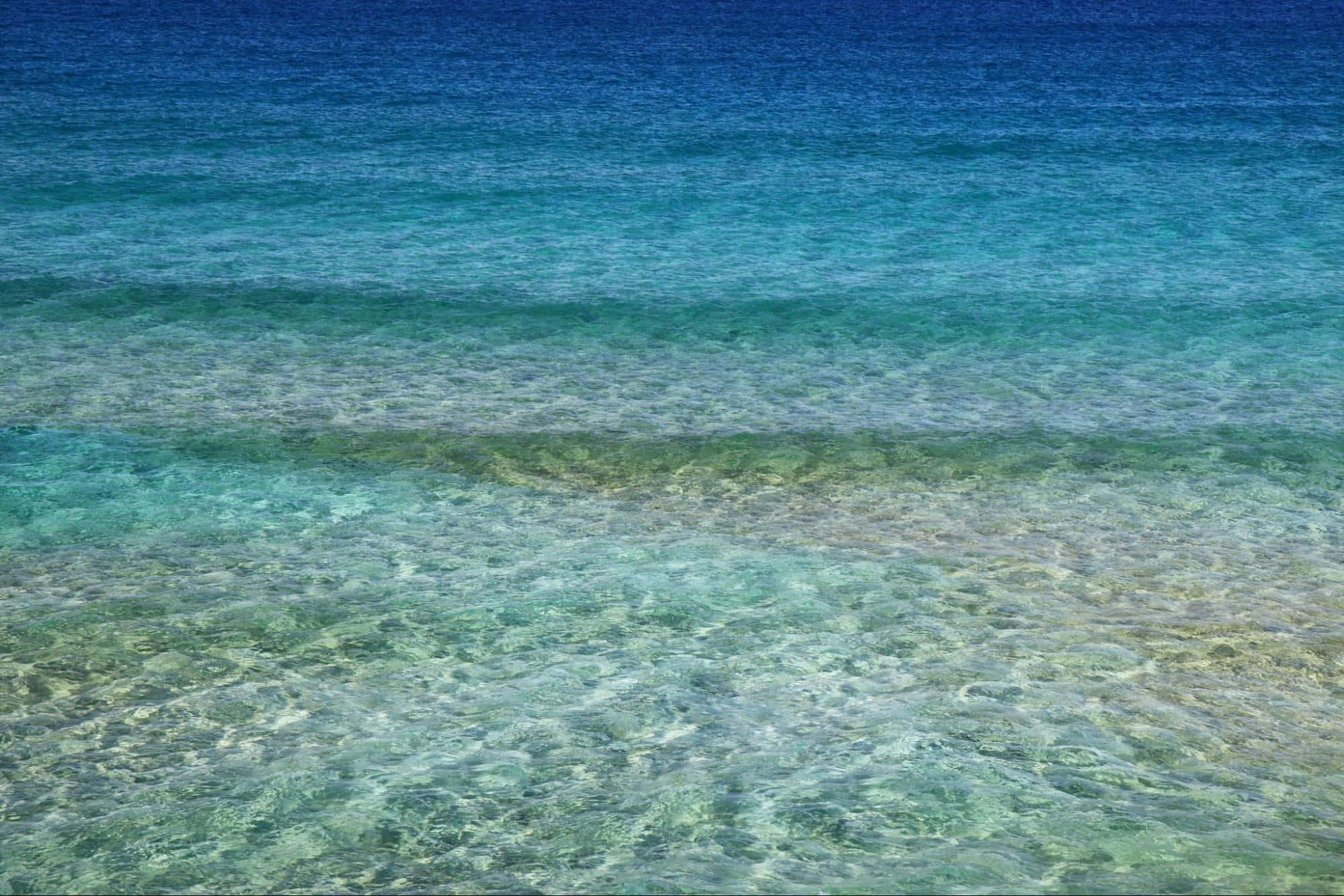 turquoise ocean water, sandy bottom, gentle waves, Full HD Desktop Wallpaper