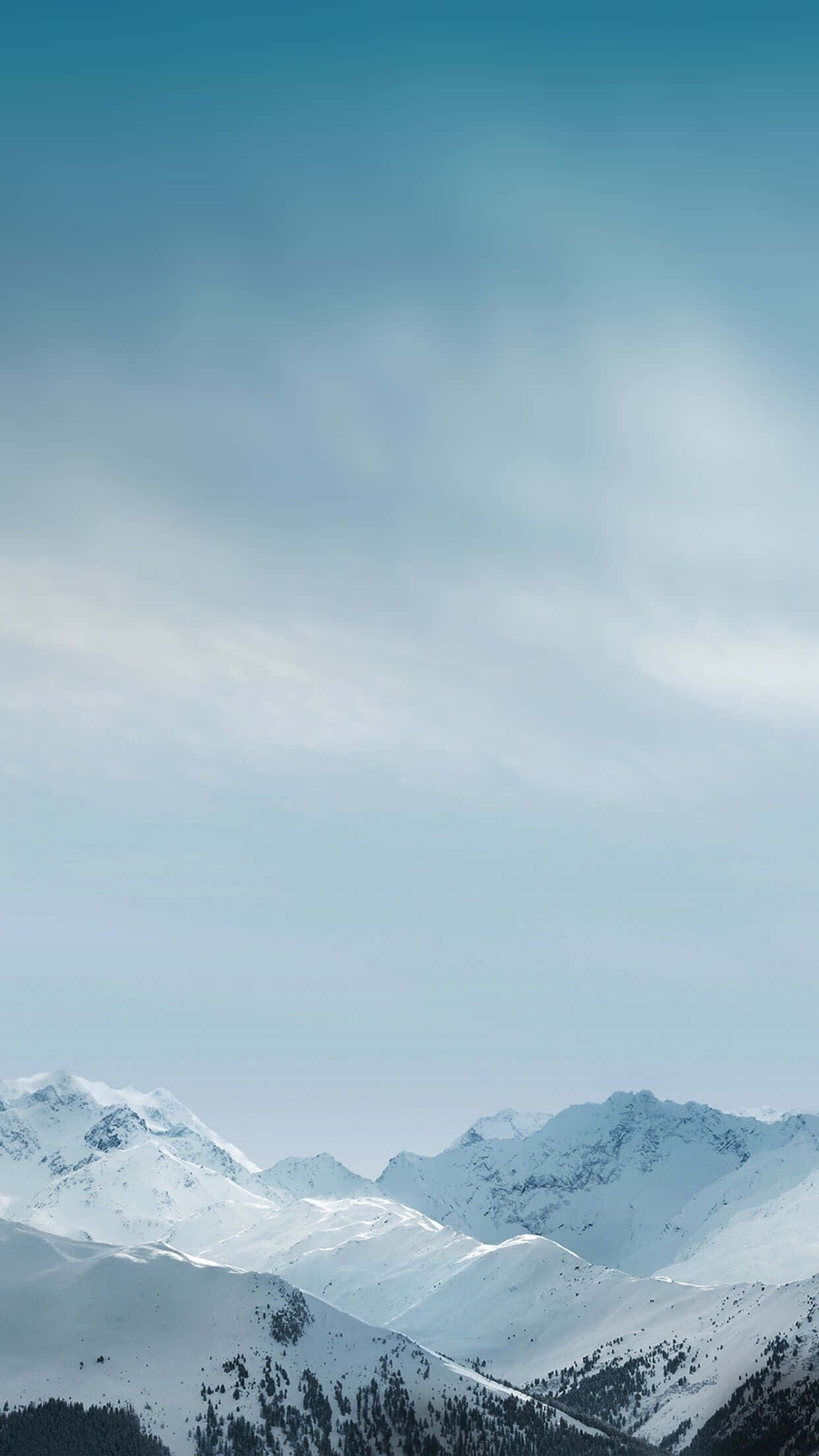 Calming iPhone, Snowy Mountains, Snowcapped mountain peaks, Full HD Phone Wallpaper