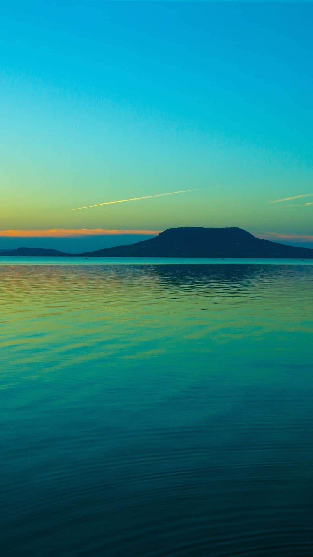 Calming iPhone, sunset, calm waters, Full HD Phone Wallpaper