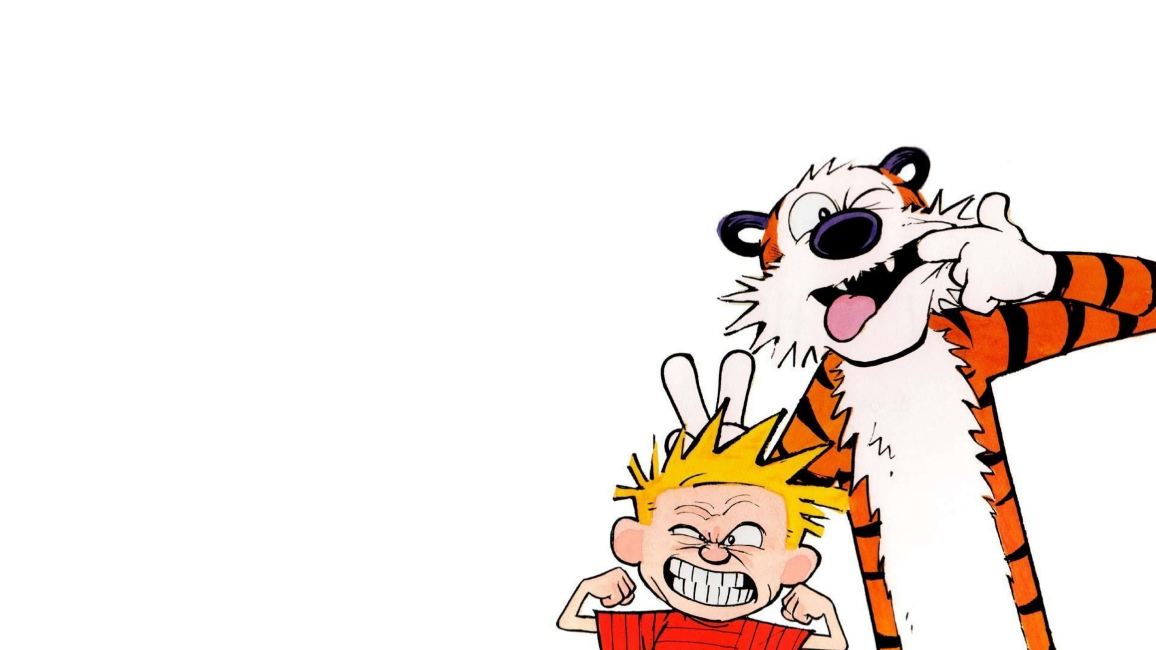 Calvin And Hobbes, Hobbes, 4K, 4K Desktop Wallpaper
