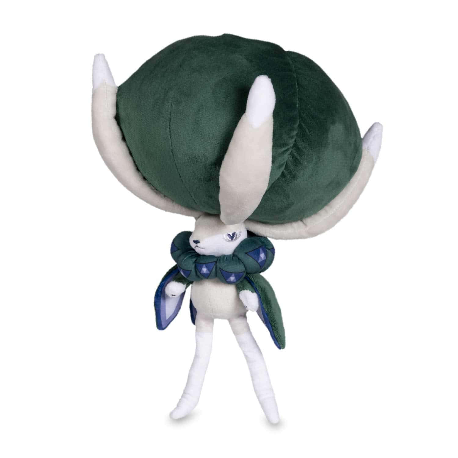 Calyrex, white rabbit-like creature, large green dome head, HD Desktop Wallpaper