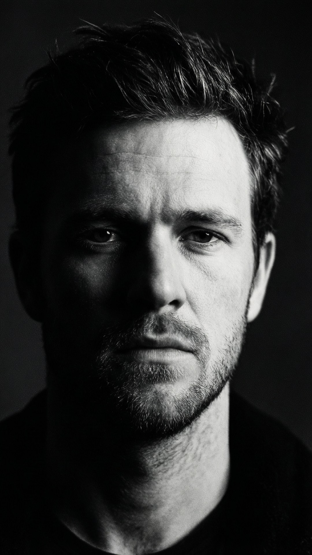 Cam Fowler, monochrome, stubble, Full HD Phone Wallpaper