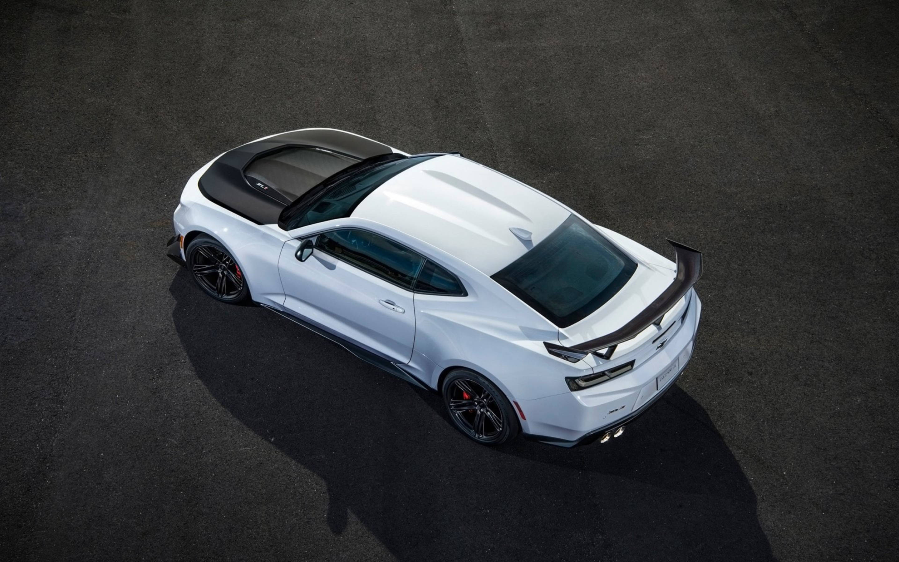 Camaro, muscle cars, white sports car, 2K Desktop Wallpaper
