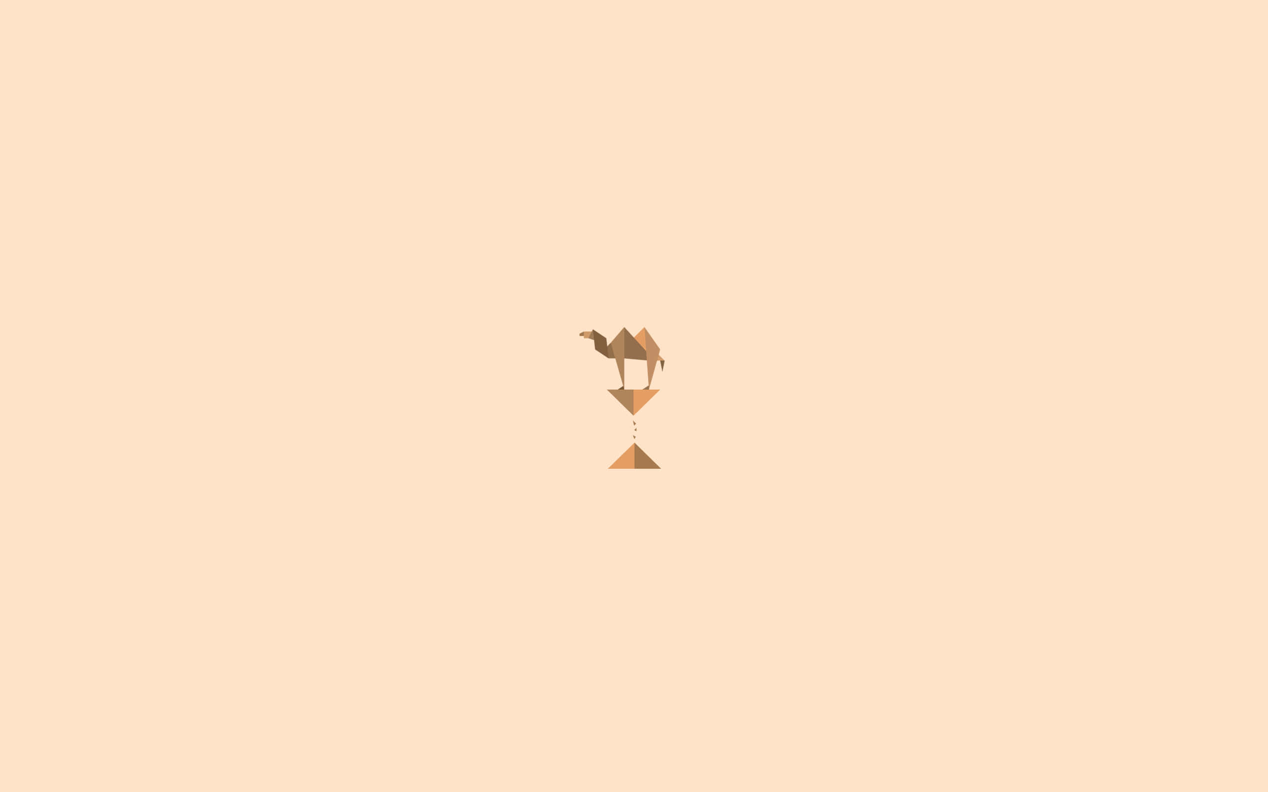 camel, pyramid, minimalist, 2K Desktop Wallpaper