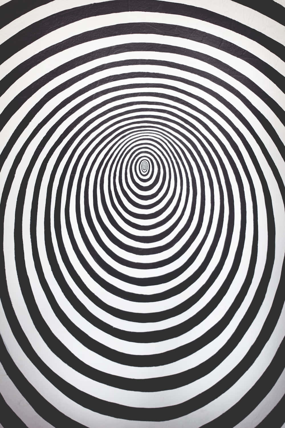 Mesmerizing Spiral Optical Illusion, black and white spiral pattern, deep tunnel illusion, HD Phone Wallpaper