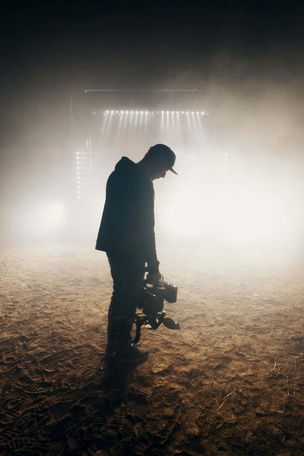 Cinematographer, mist, sand, HD Phone Wallpaper
