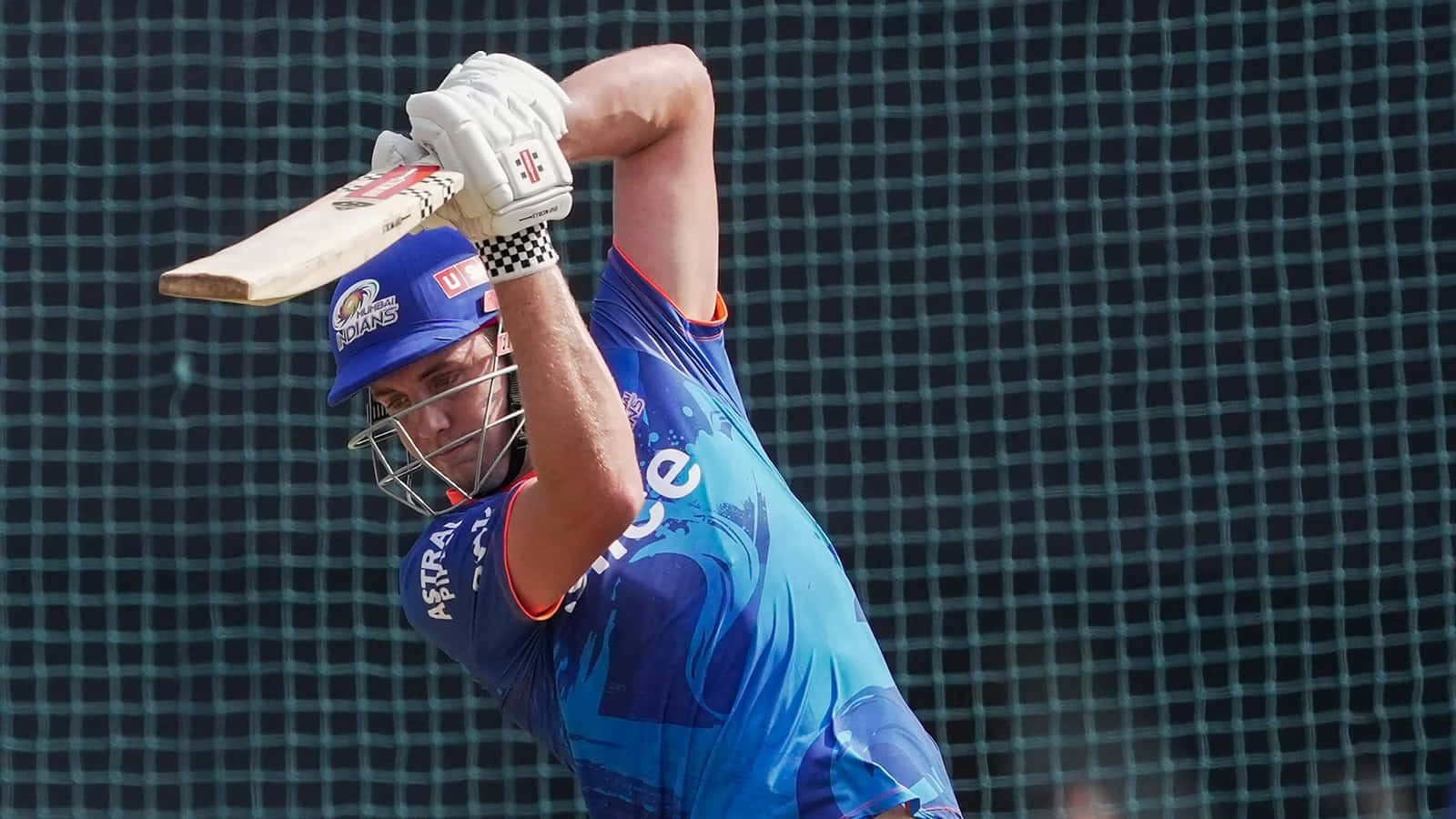 Cameron Green, cricket match, blue uniform, HD Desktop Wallpaper