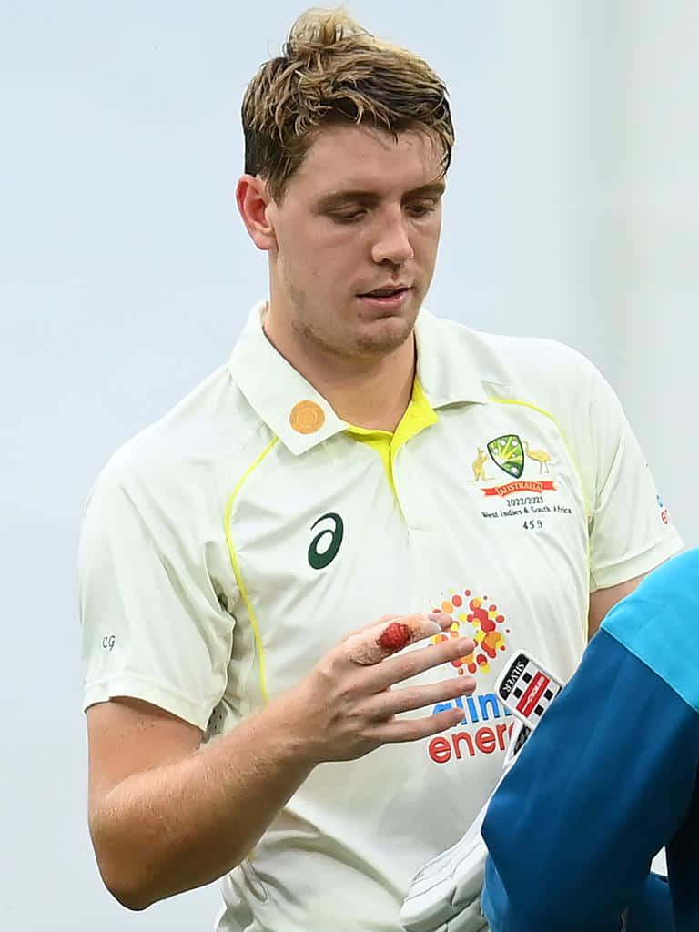 Cameron Green, cricket player, white uniform, SD Phone Wallpaper