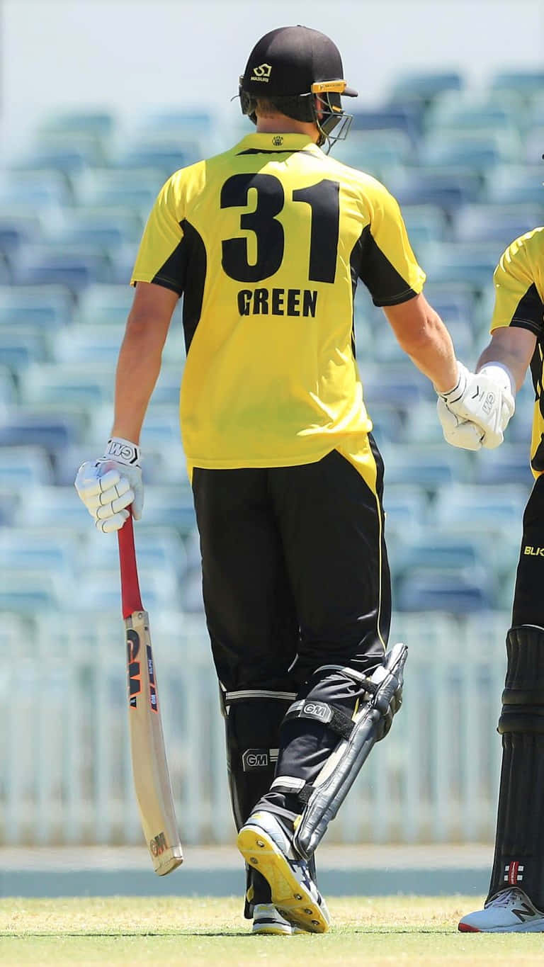 Cameron Green, yellow and black uniform, number 31, HD Phone Wallpaper