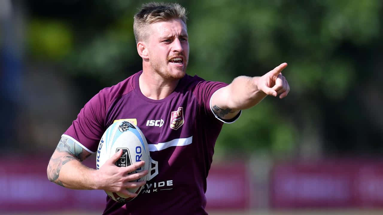 Cameron Munster, maroon jersey, rugby player, HD Desktop Wallpaper
