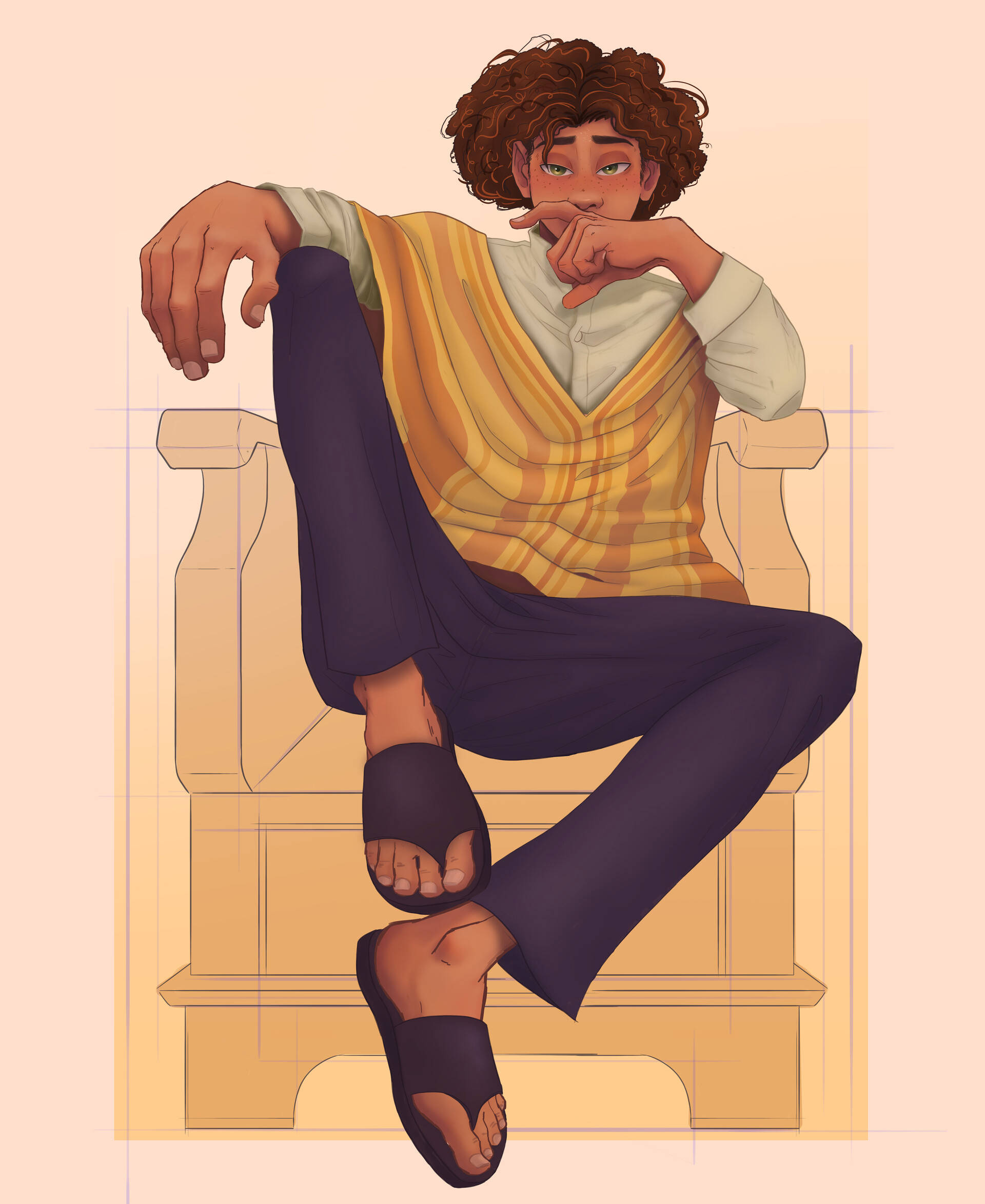 Camilo Madrigal, yellow striped vest, dark pants, Full HD Phone Wallpaper