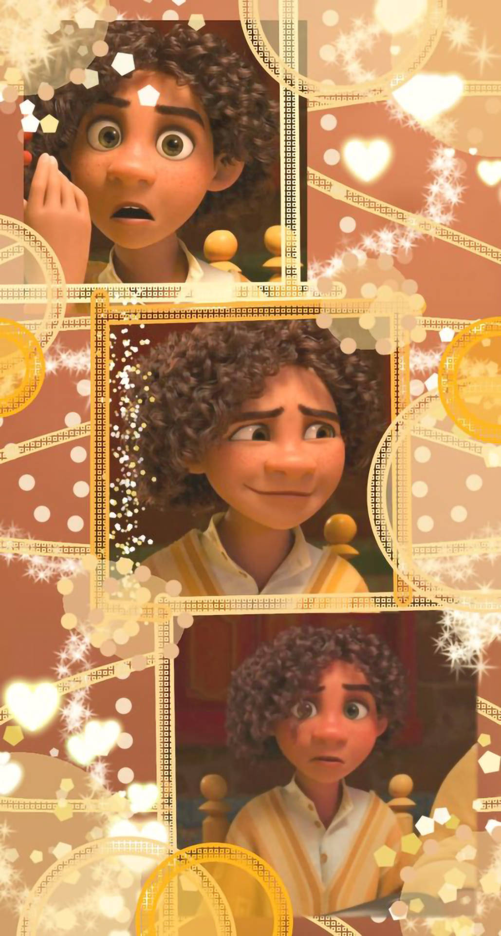 Camilo Madrigal, three-imaged collage, curly hair, Full HD Phone Wallpaper