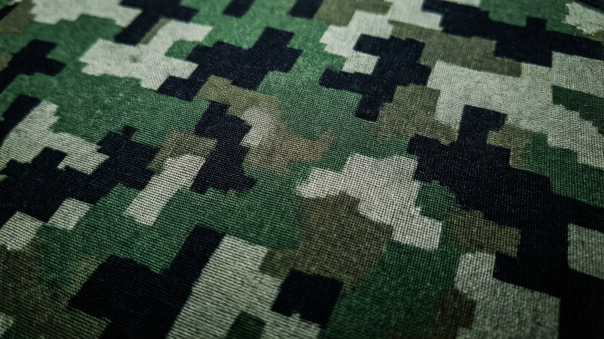 digital green camo, green, black, Full HD Desktop Wallpaper