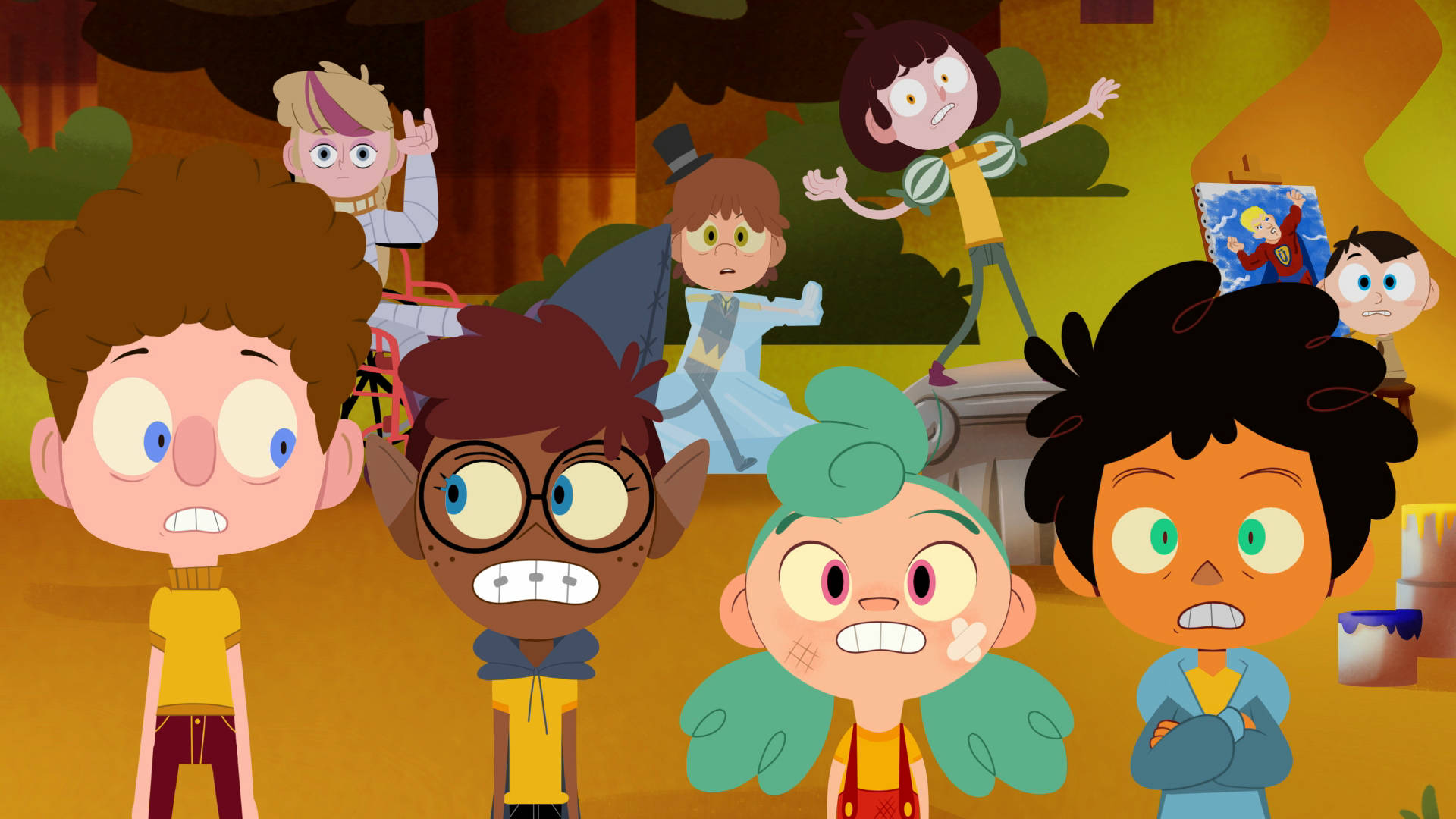 Camp Camp, naughty kids, animated children, Full HD Desktop Wallpaper