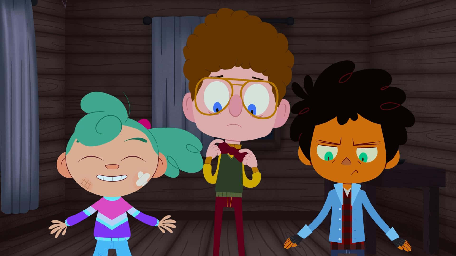 Camp Camp, kids, wooden cabin, Full HD Desktop Wallpaper
