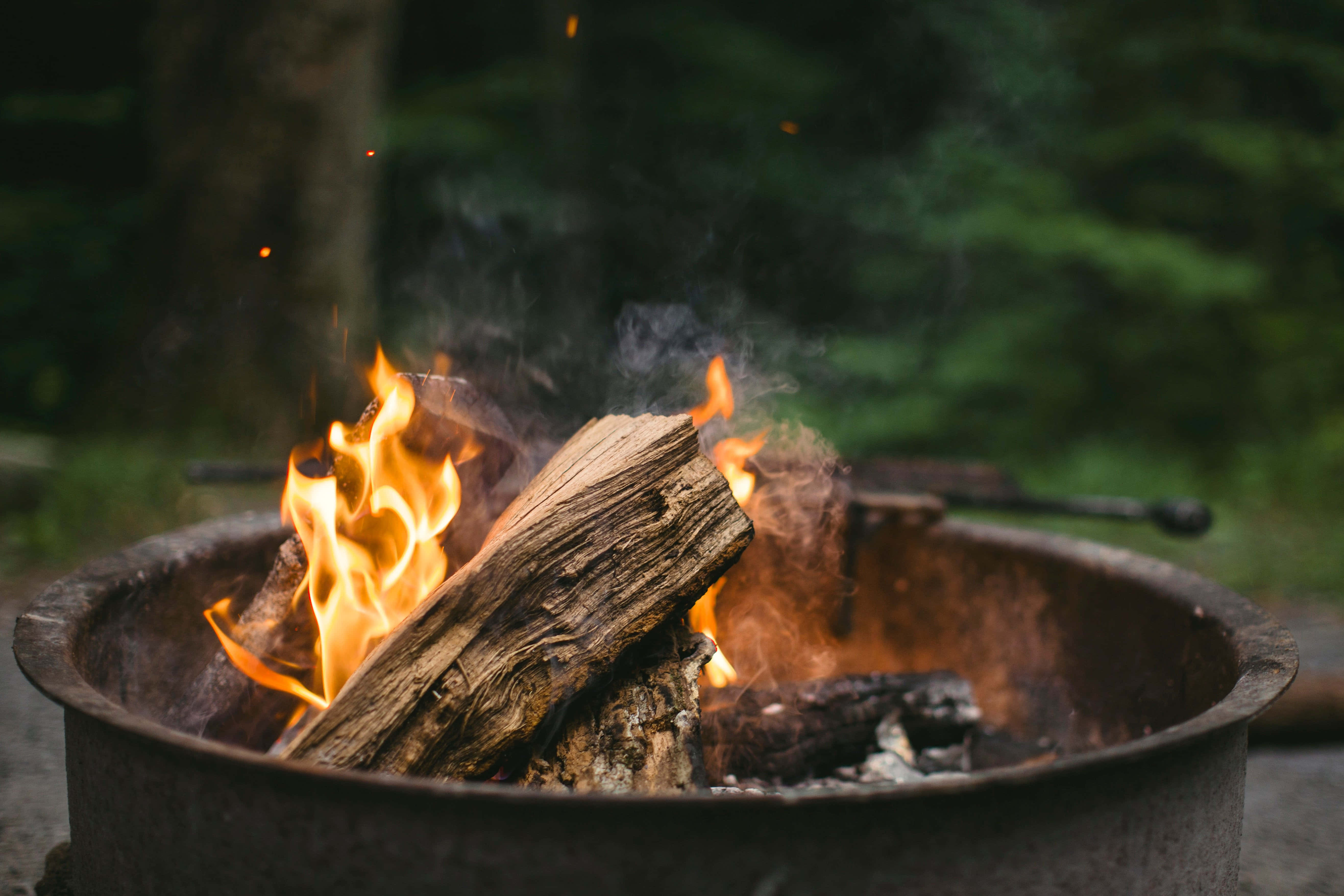 fire pit, campfire, metal fire pit, 5K Desktop Wallpaper