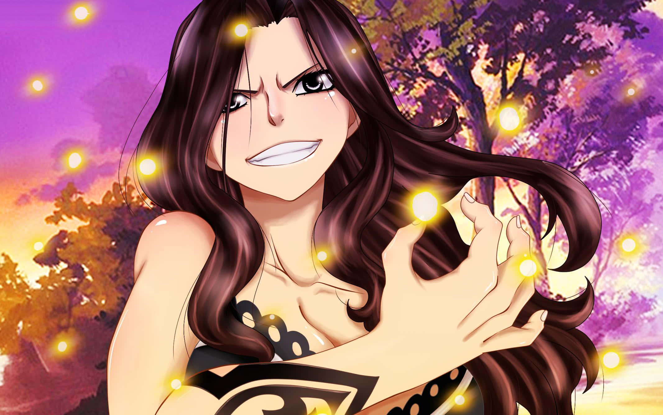 Cana Alberona, magical card, twilight sky, Full HD Desktop Wallpaper