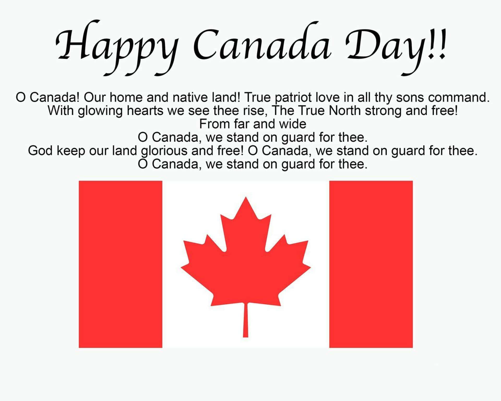 Canada flag, red maple leaf, red bars, Full HD Desktop Wallpaper