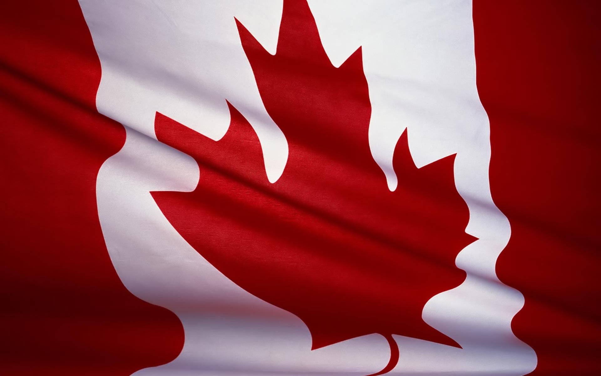 Canada flag, red, white, Full HD Desktop Wallpaper