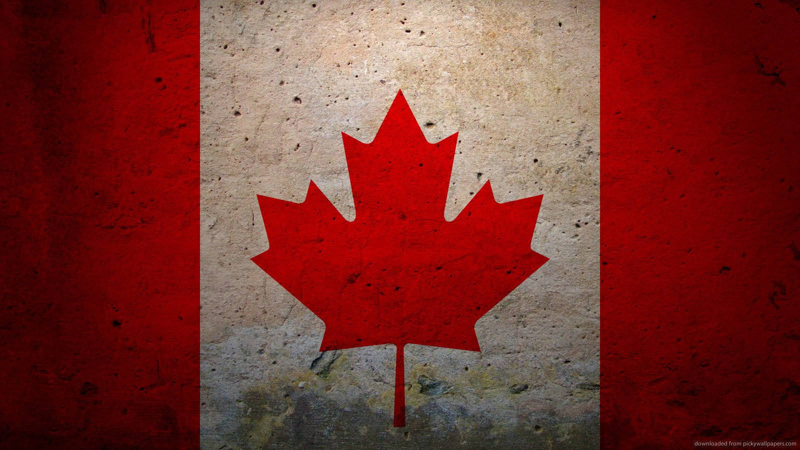 Canada flag, textured, weathered, HD Desktop Wallpaper