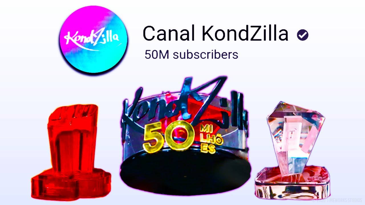 Canal Kondzilla, 50 million subscribers, red, HD Desktop Wallpaper