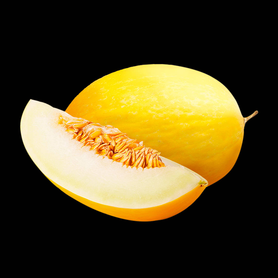 Canary Melon, vibrant yellow, pale flesh, SD Desktop Wallpaper